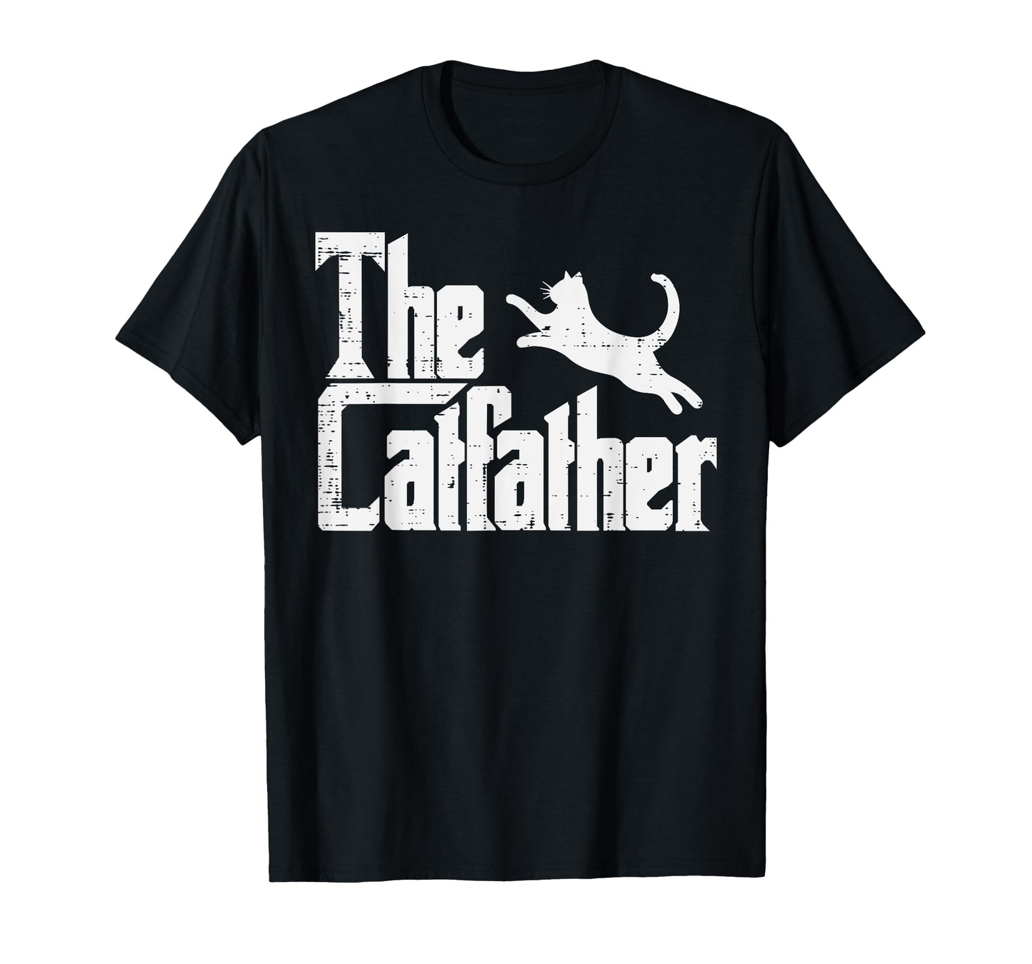 Fathers Day The Catfather Fun Cat Dad Fur Daddy Papa Parody T-Shirt