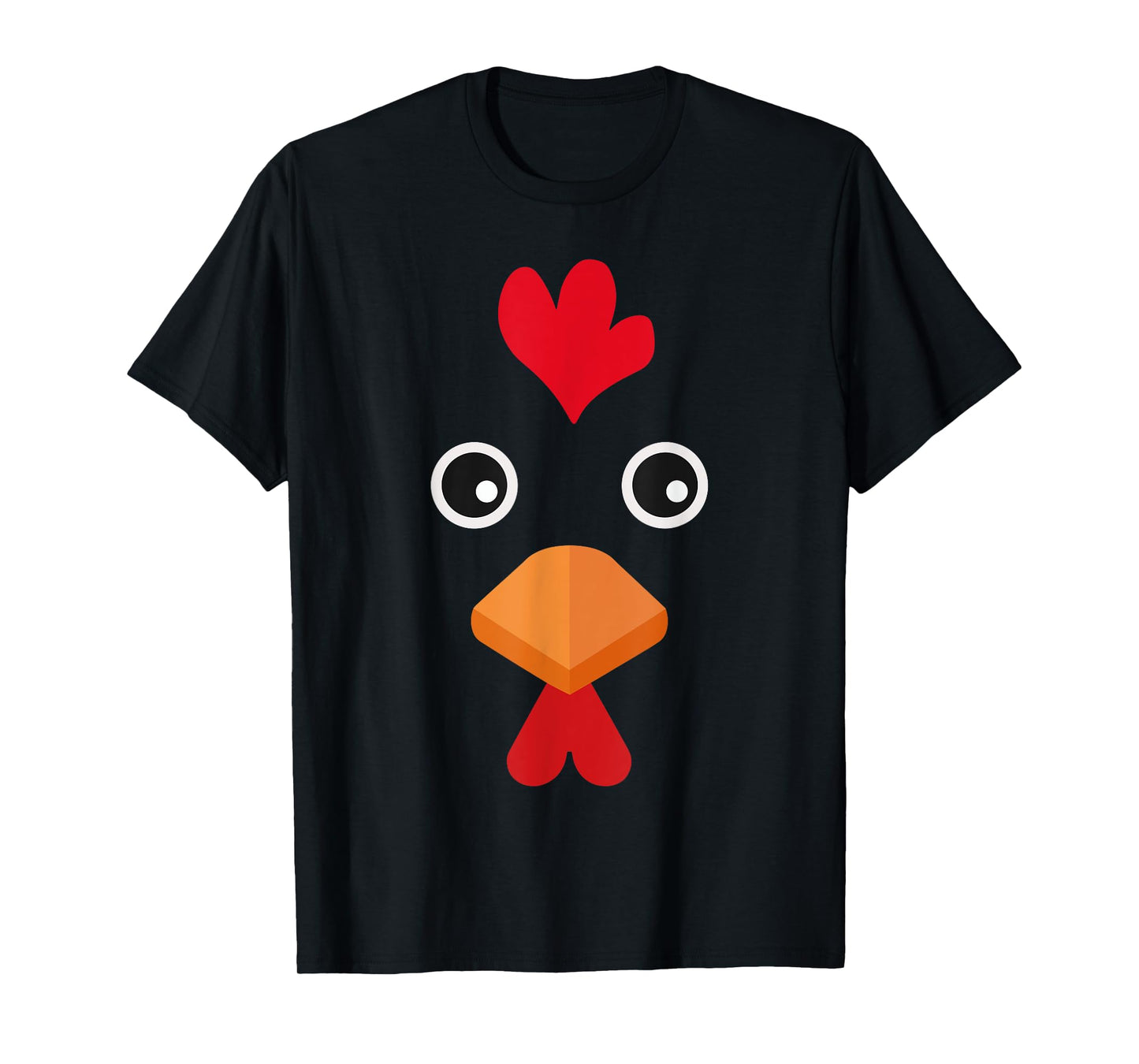 Chicken Halloween Costume Toddler Girls Kids Chicken Face T-Shirt