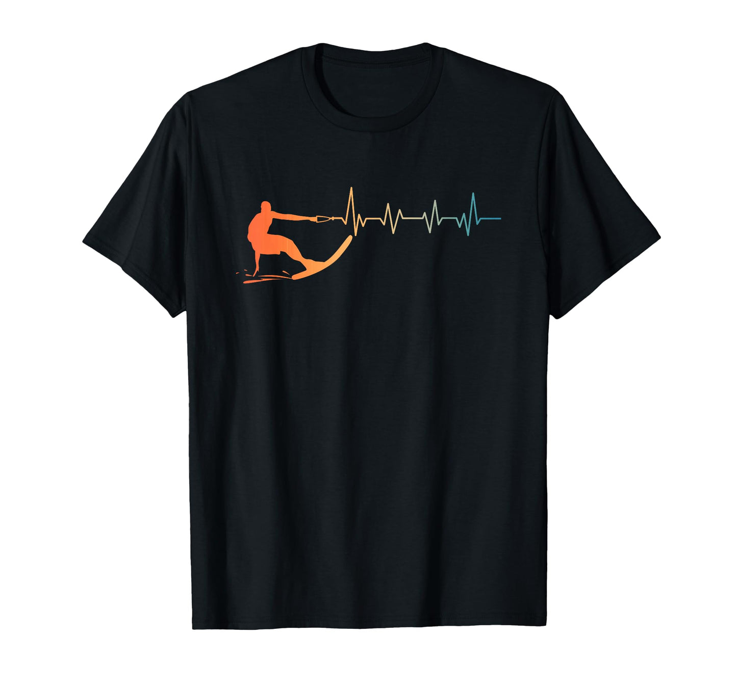 Cool Waterski Art for Men Women Water Ski Coach Water Skiing T-Shirt