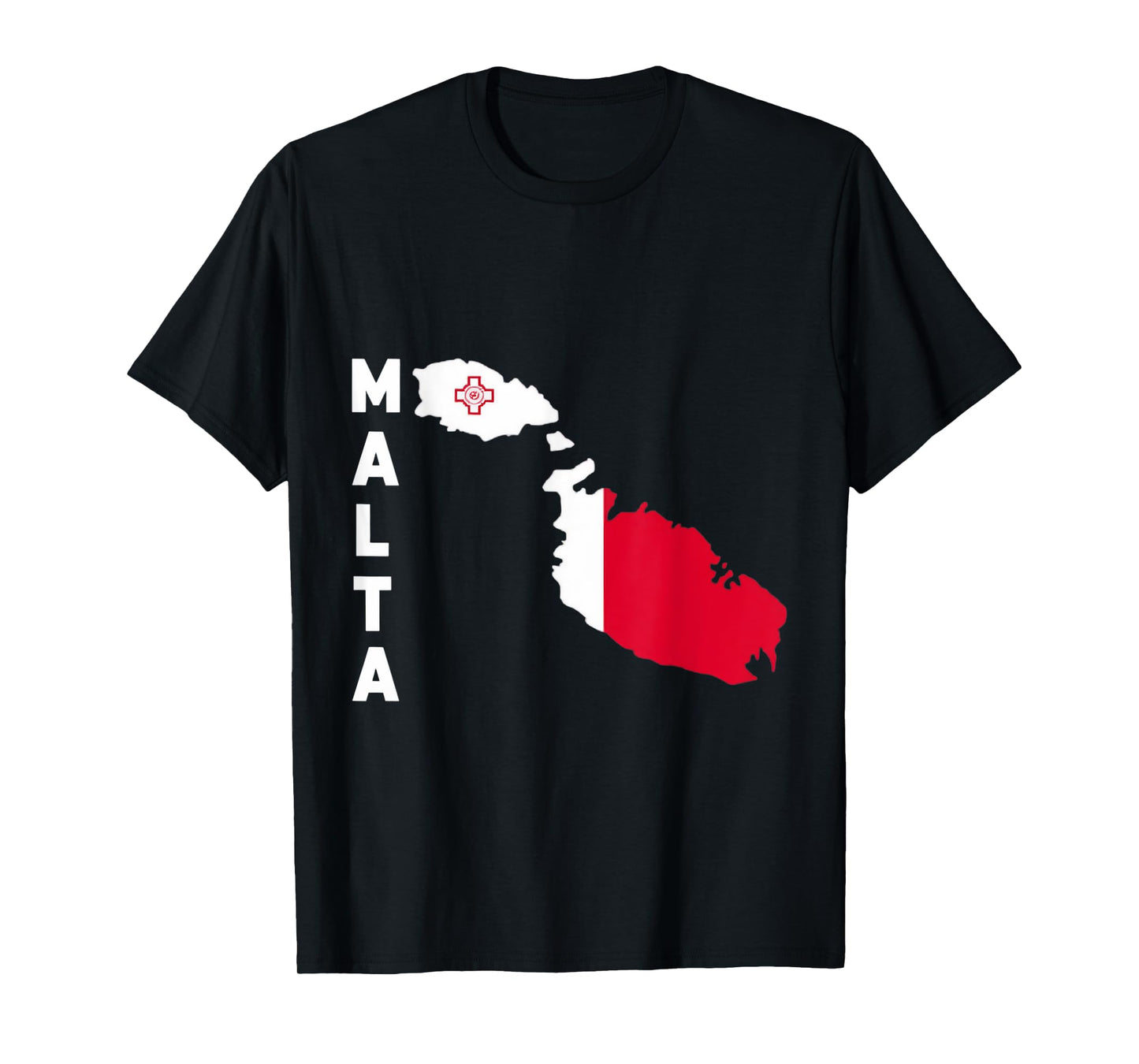 Malta Map Flag Maltese Roots Maltese Flag Malta T-Shirt