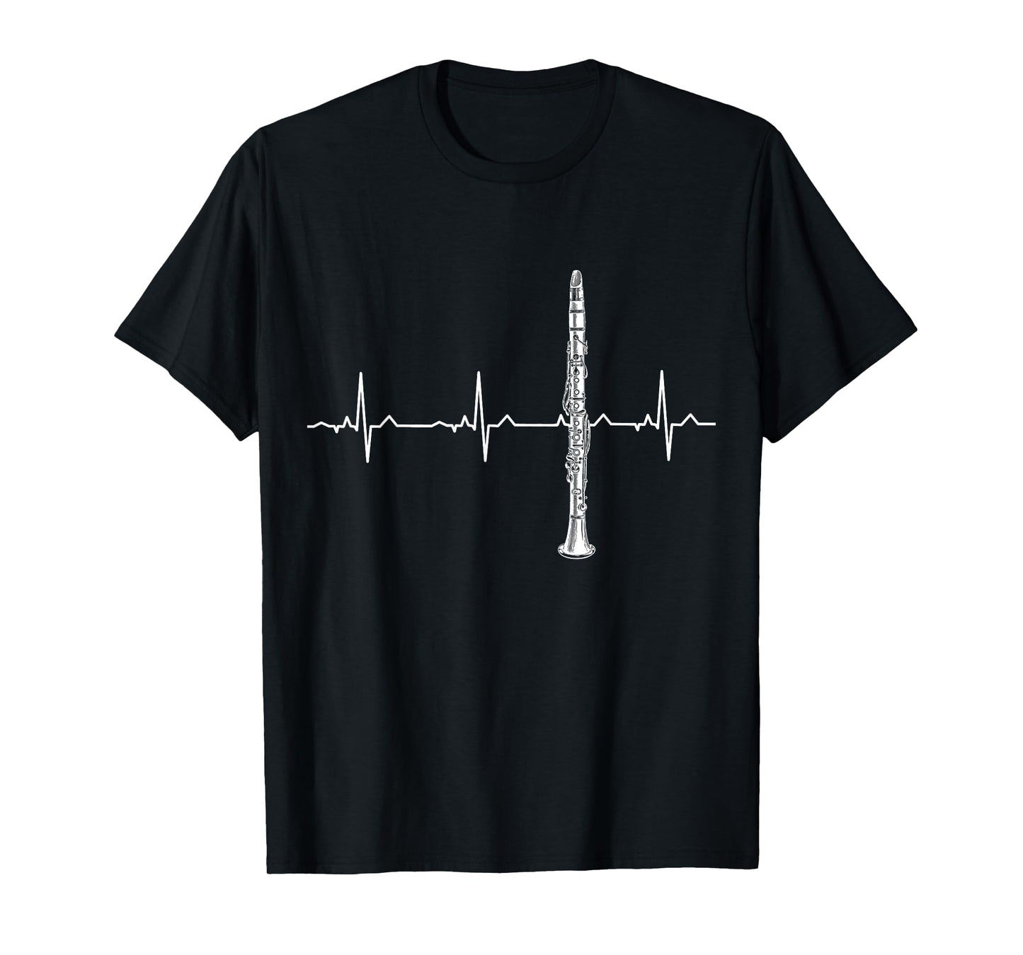Clarinet Heartbeat Shirt - Best Funny Clarinet Player Gift T-Shirt