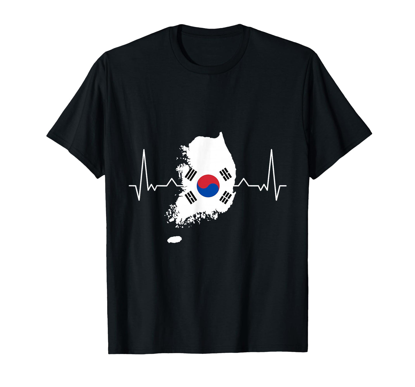 South Korea Heartbeat Korea Flag South Korea T-Shirt