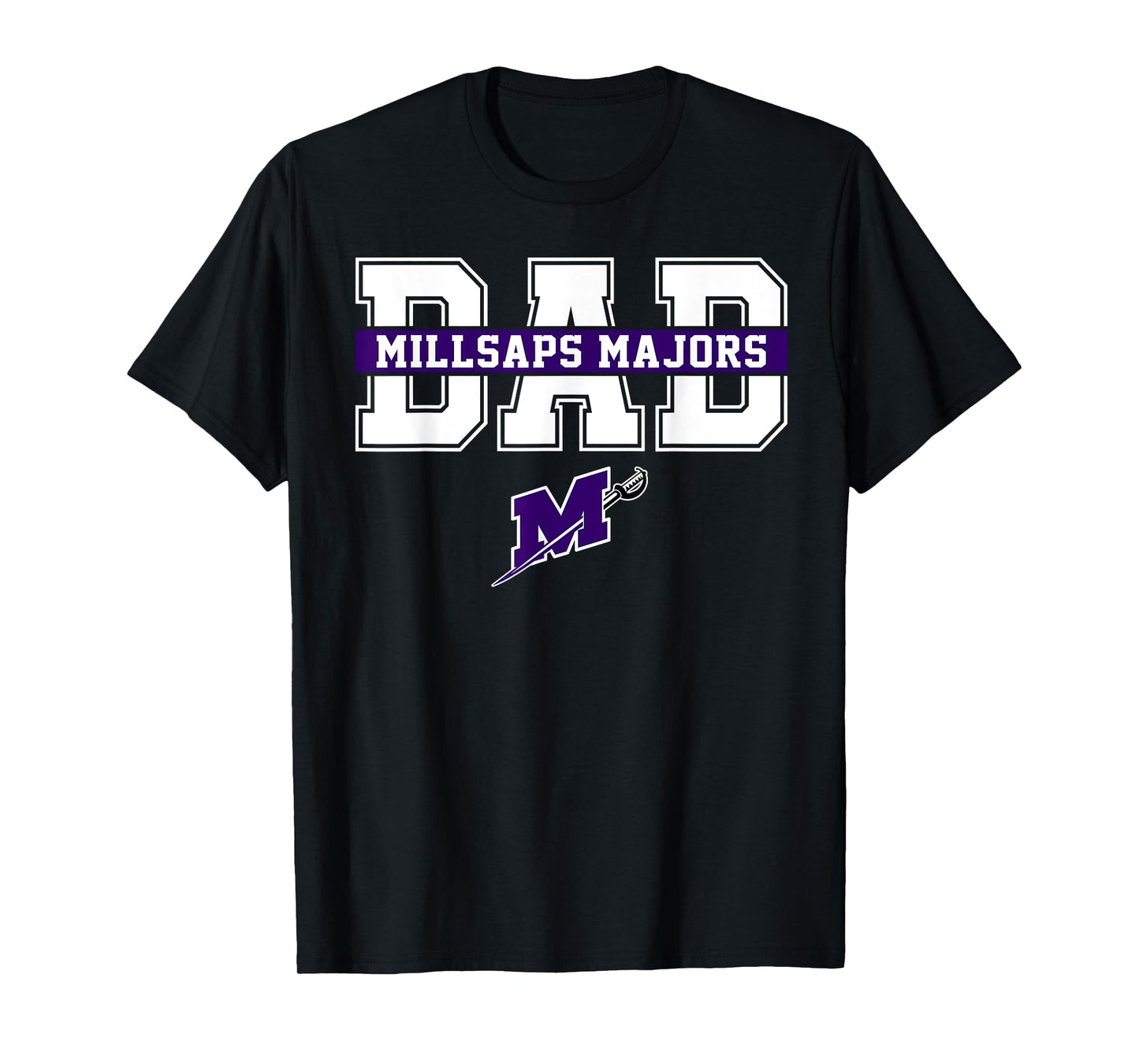 Millsaps College Dad Father Arch Vintage Design Men T-Shirt
