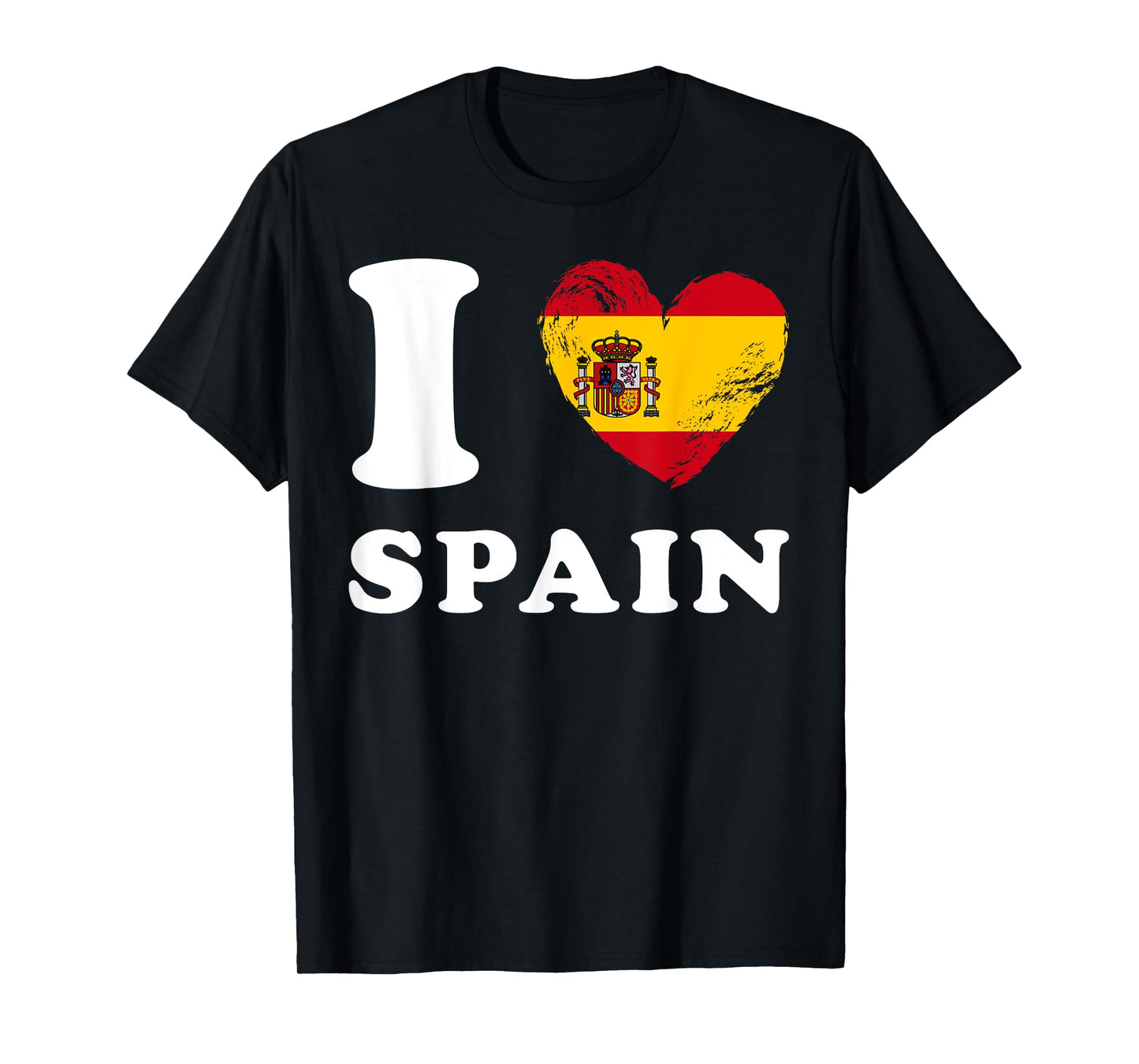 I Love Spain - Heart Flag Spain T-Shirt