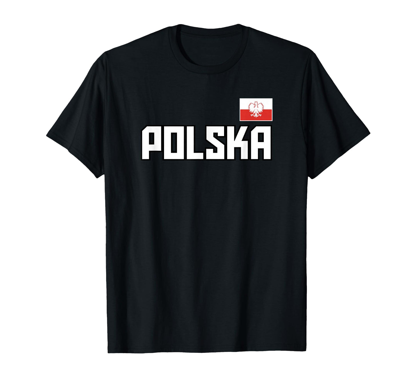 Polska Flag Poland Polish Pride Athletic Style Country T-Shirt