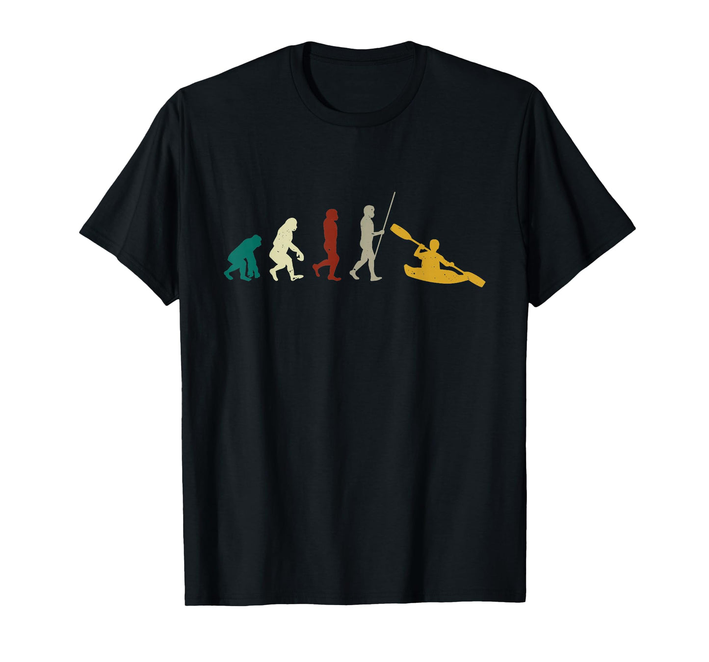 Canoe Kayak Evolution Paddler Kayaker Gift Canoeing Kayaking T-Shirt