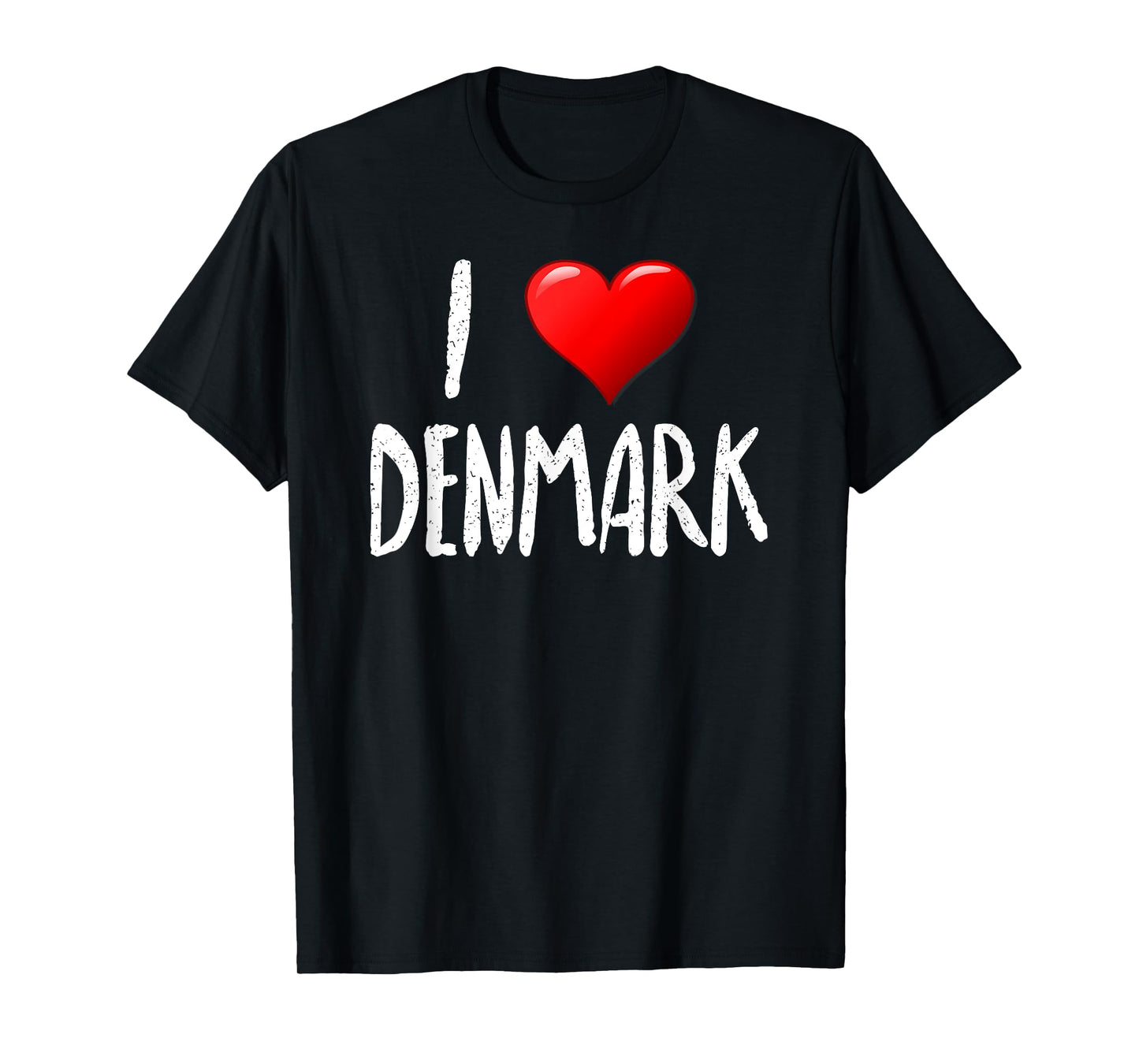 I Love Denmark- T-Shirt - Traveler - Souvenir T-Shirt