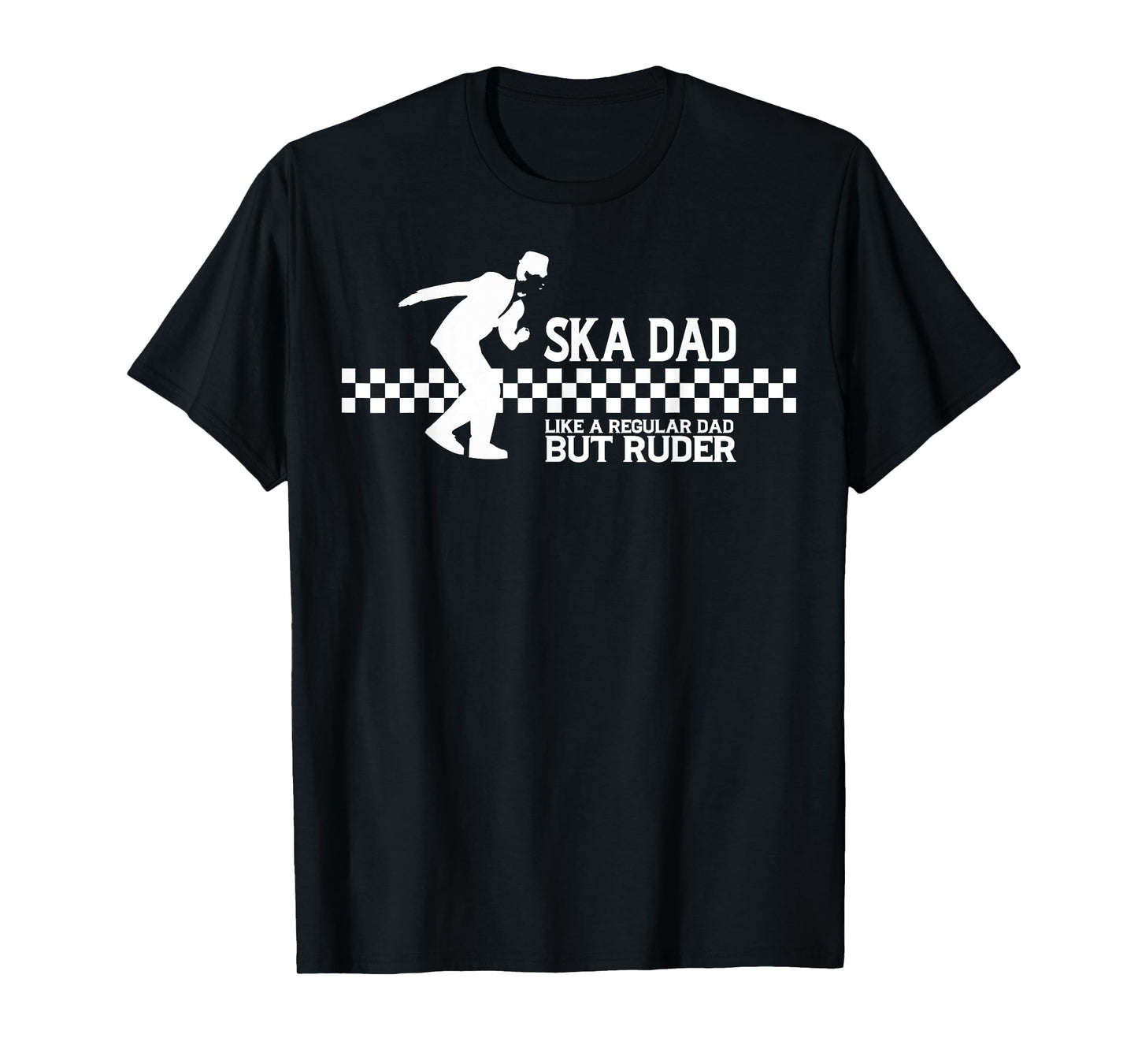 SKA DAD reggae ska clothing for men Skinhead Mod Ska T-Shirt