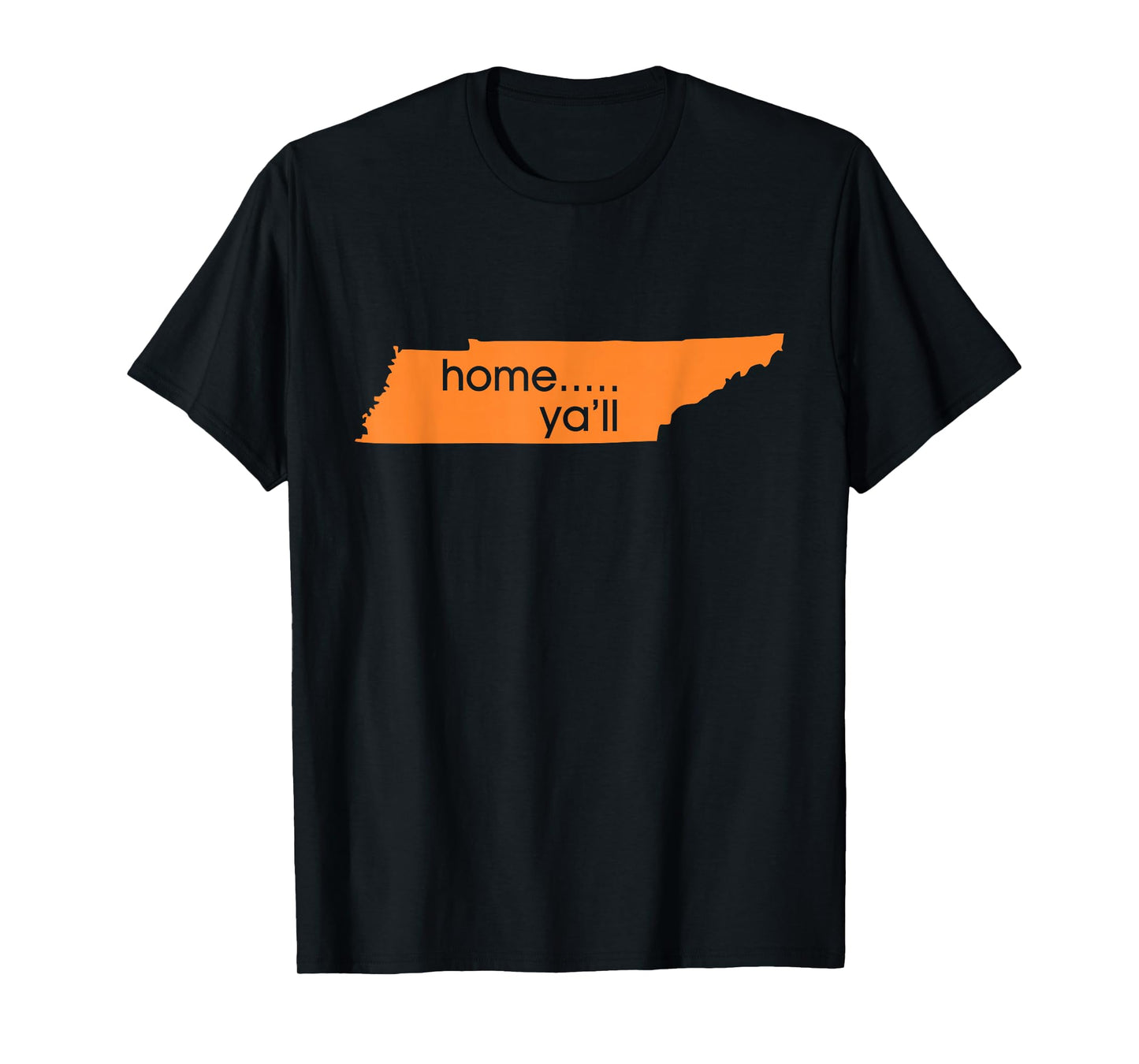 Tennessee Home Ya'll T Shape of the State T-Shirt