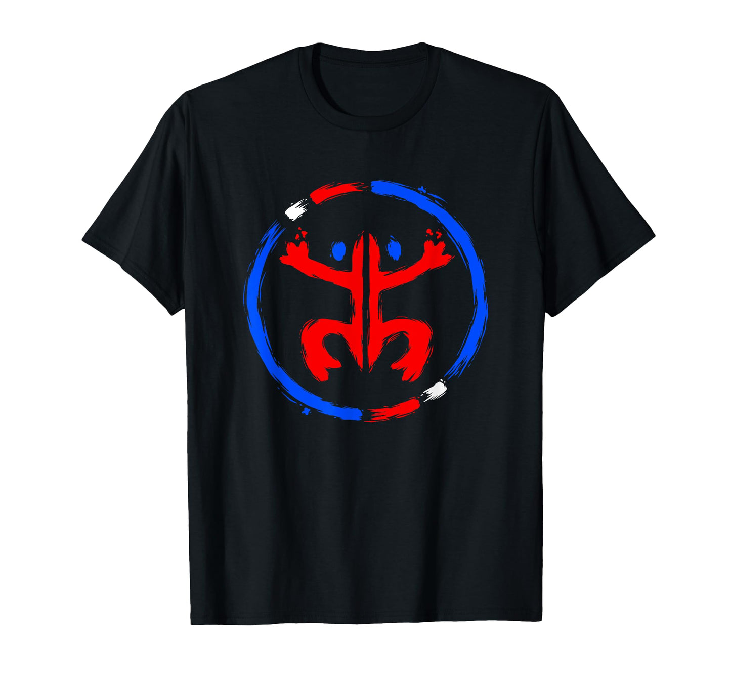 Puerto Rico Coqui Frog Taino - Boricua Brush Style T-Shirt