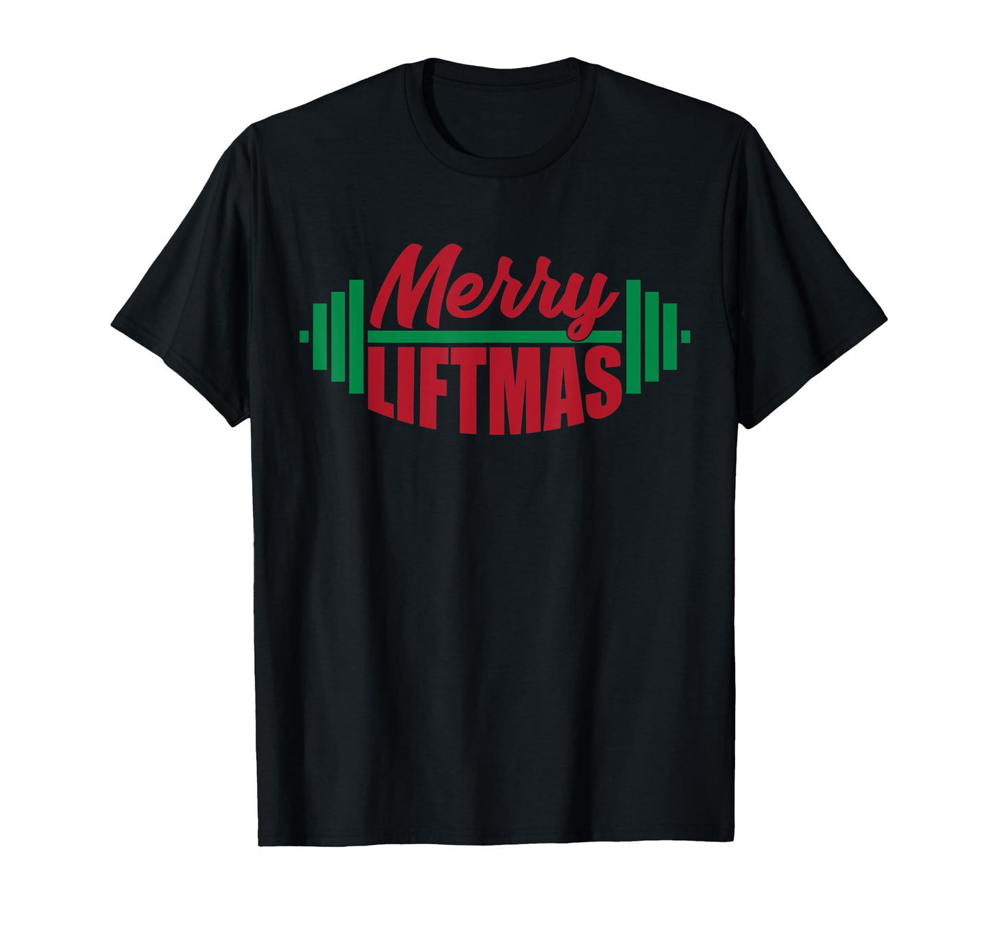 Merry Liftmas Funny Weightlifting Gym Xmas Workout Exercise T-Shirt