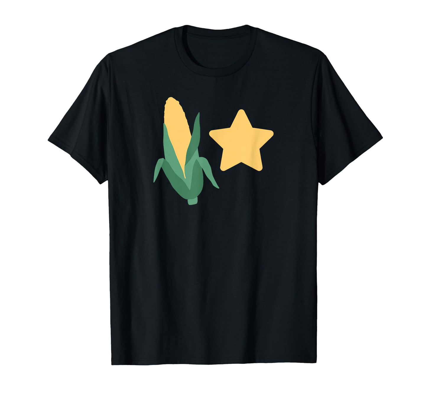 Funny Corn Star Design for Everyday Home Style T-Shirt