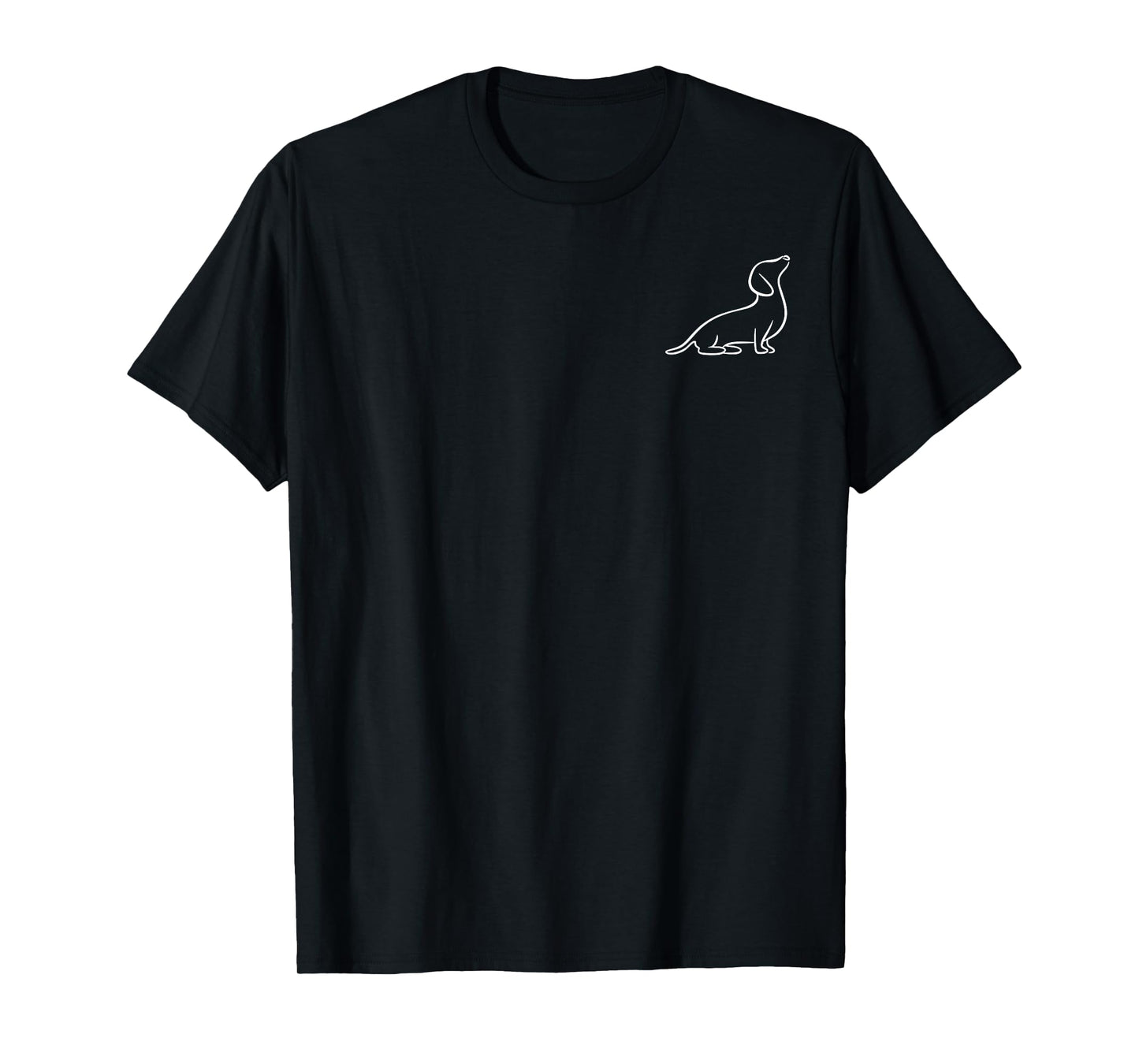 Dachshund Line Art cute Doxie Wiener Dog for woman kids T-Shirt
