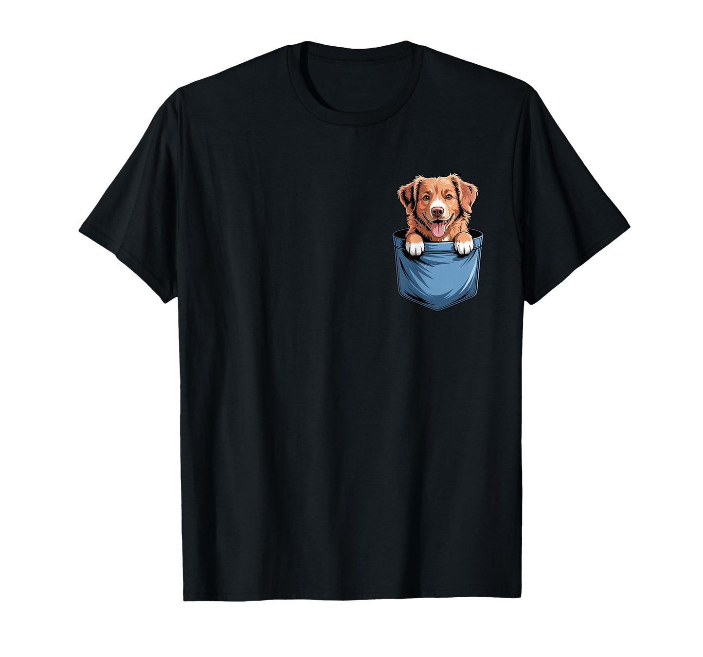Cute Pocket Nova Scotia Duck Tolling Retriever Lover Dog Mom T-Shirt
