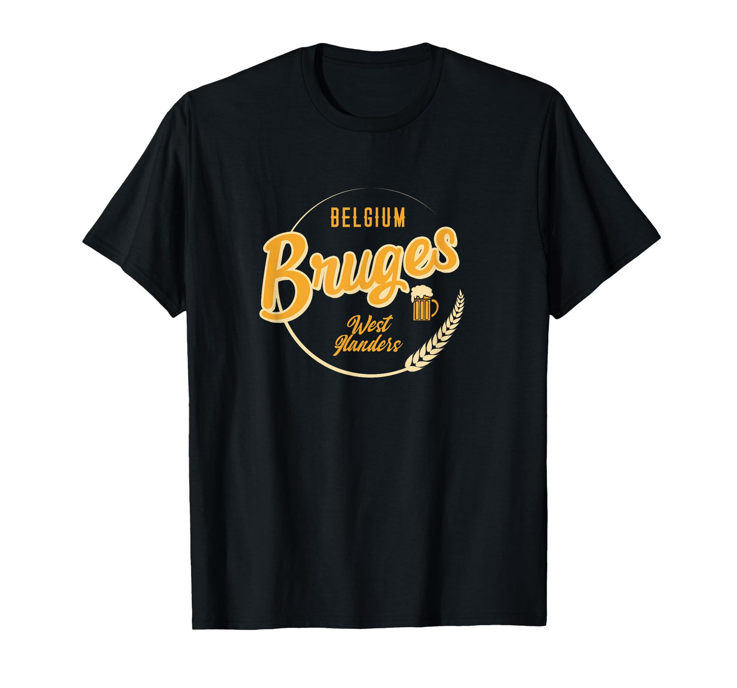 Bruges, Belgium - Belgian Retro Vacation T-Shirt