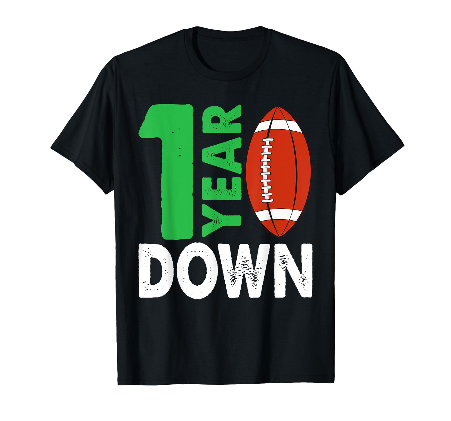 1st Birthday Party Football Boy One Year Old Football Player T-Shirt