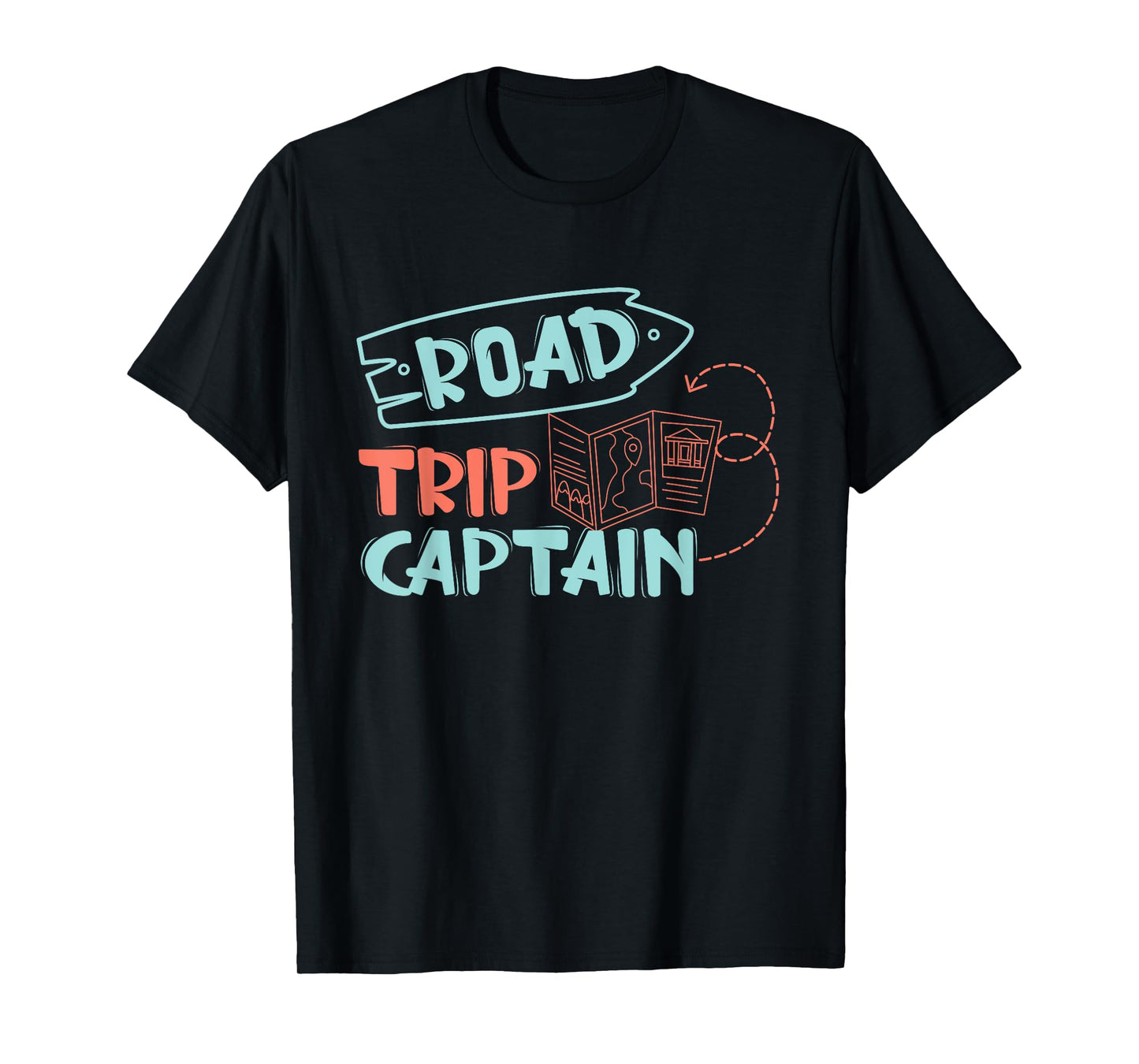 Road Trip Captain Traveler Vacation Explorer Adventure Gift T-Shirt