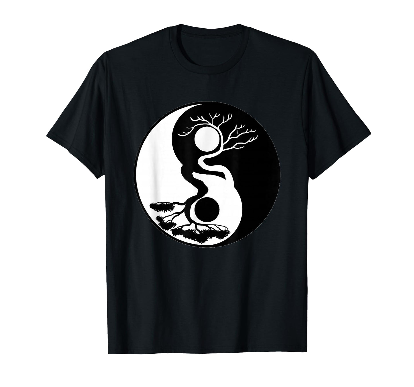 Bonsai Tree Yin Yang Symbol Nature Harmony Balance Life Gift T-Shirt