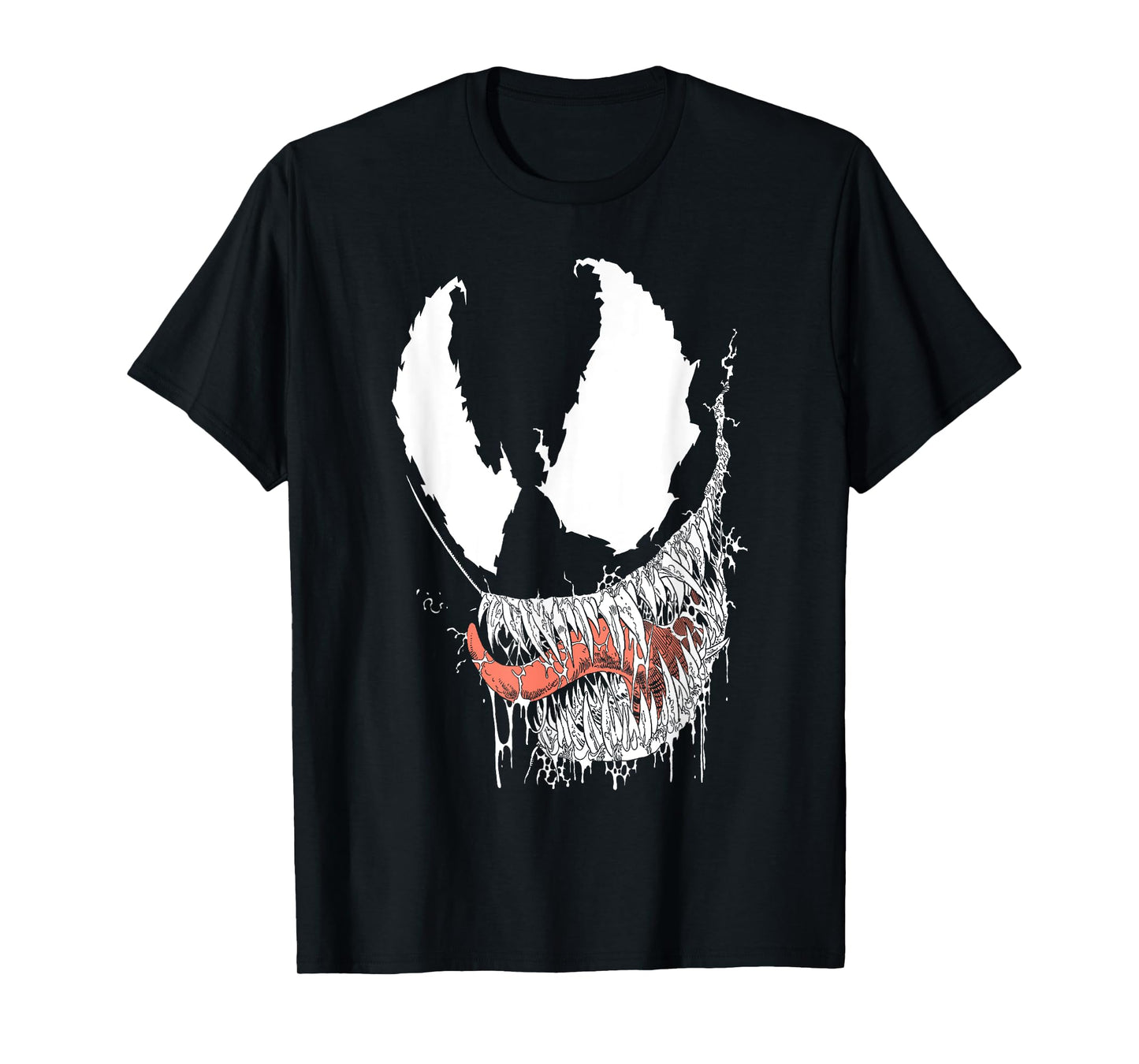 Marvel Venom Halloween Big Drooling Mouth With Sharp Teeth T-Shirt