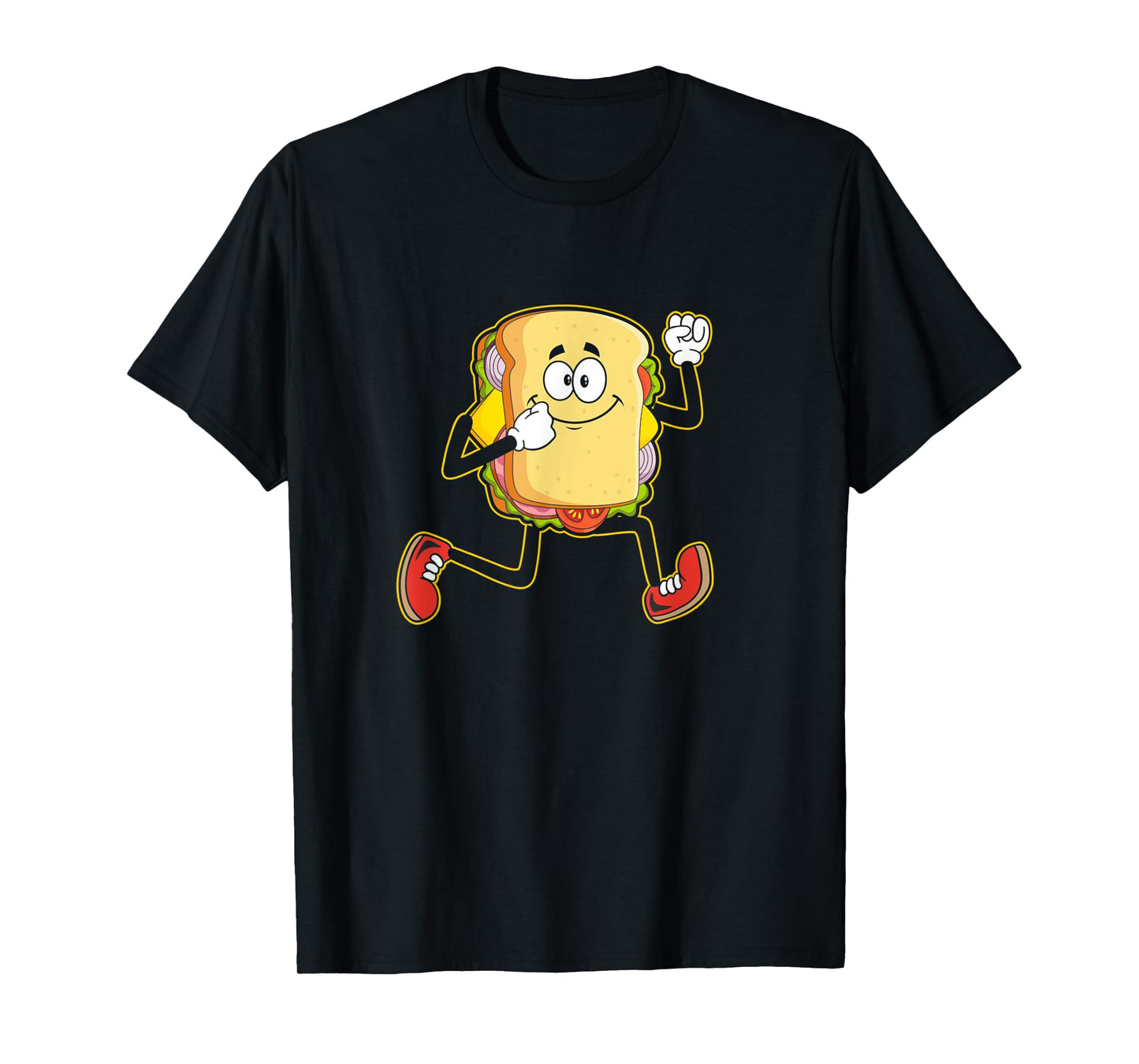 Sandwich Day making Cardio, Foodie Fast Food Running T-Shirt
