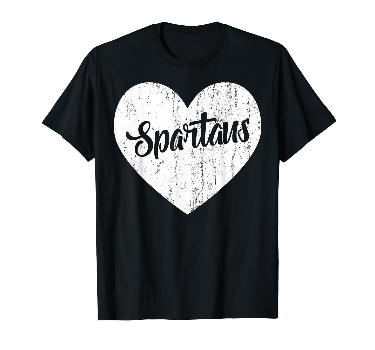 Spartans School Sports Fan Team Spirit Mascot Heart Gift T-Shirt