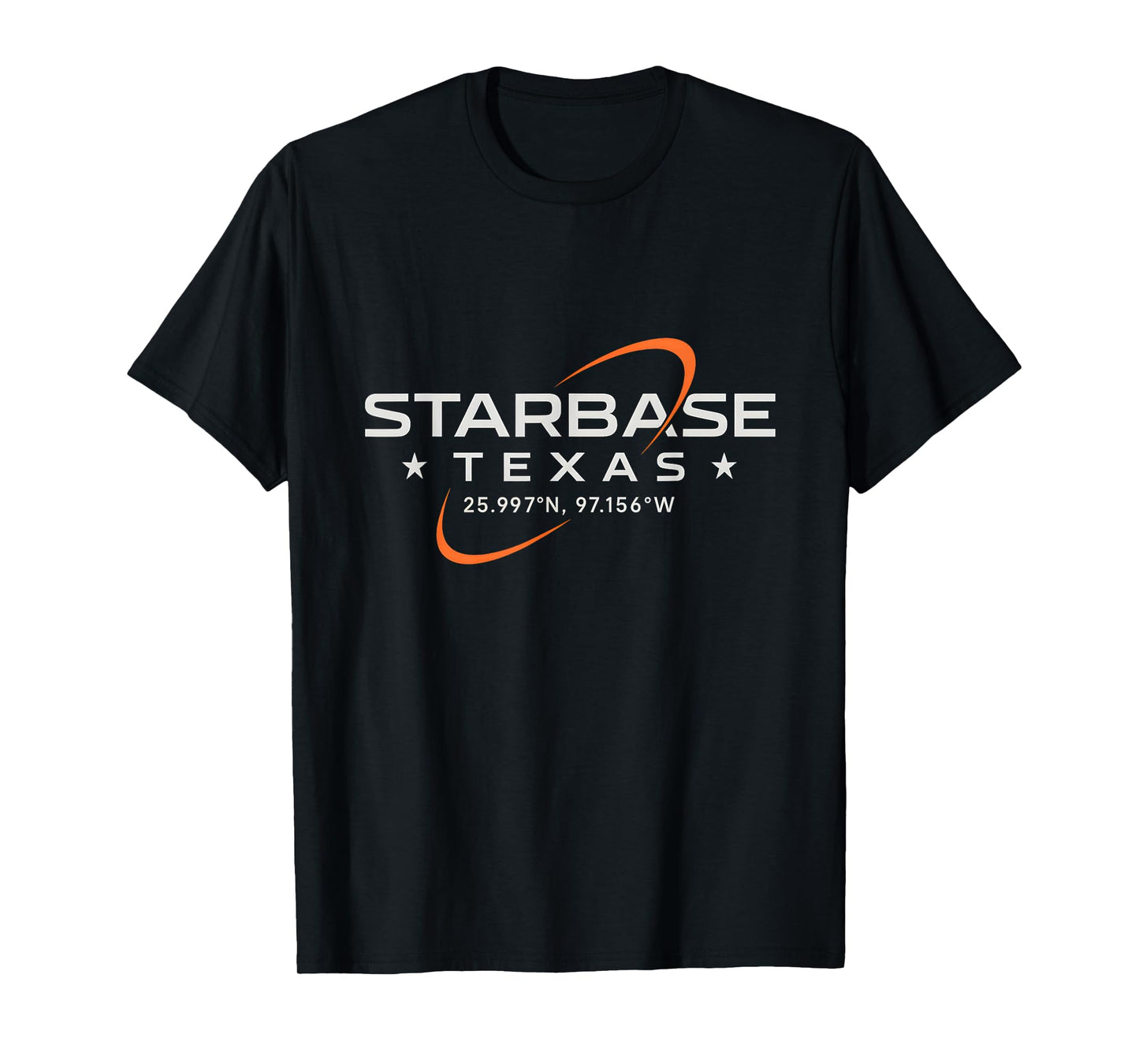 Texas Coordinates Shirt Boca Chica Starbase Minimal Science T-Shirt