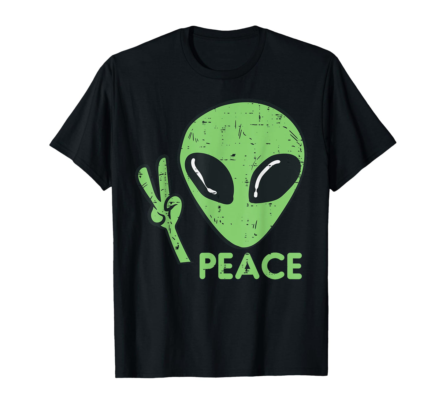 Alien Peace Cute Extraterrestrial Ufo Boys Girls Kids Women T-Shirt