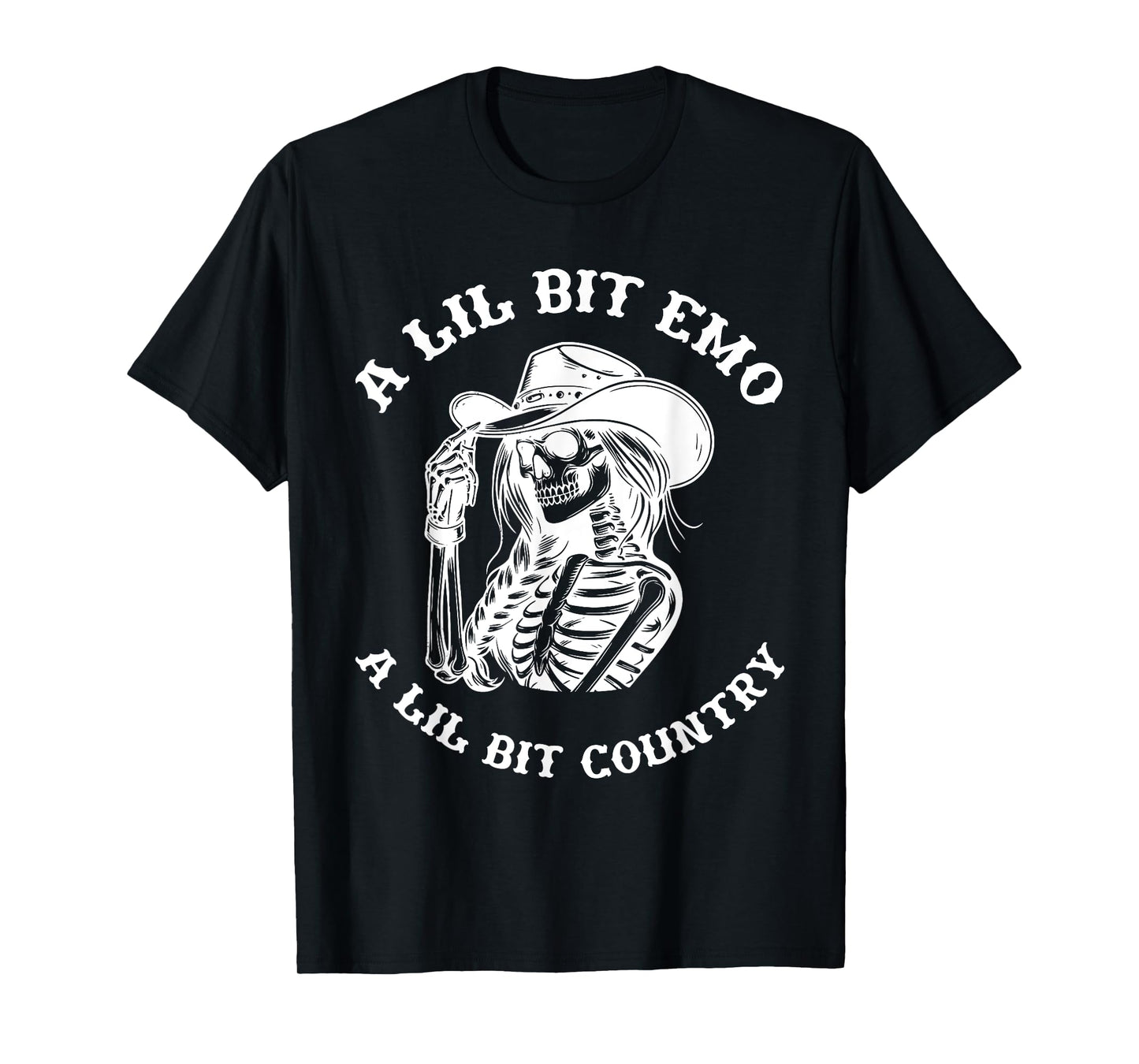 A LIL BIT EMO A LIL BIT COUNTRY funny design T-Shirt