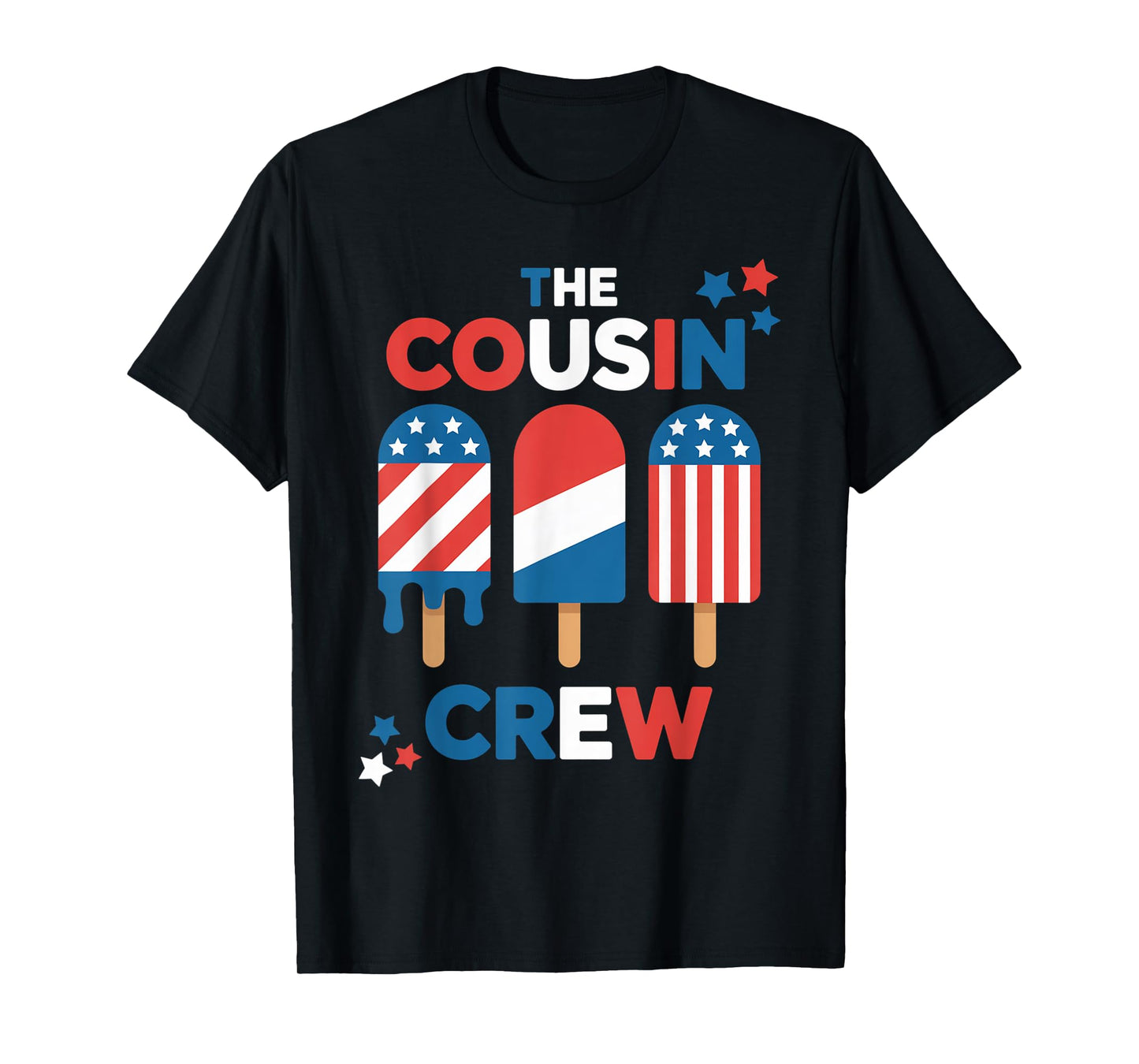 Cousin Crew Pajamas Kids Girls Toddler Matching 4th of July T-Shirt