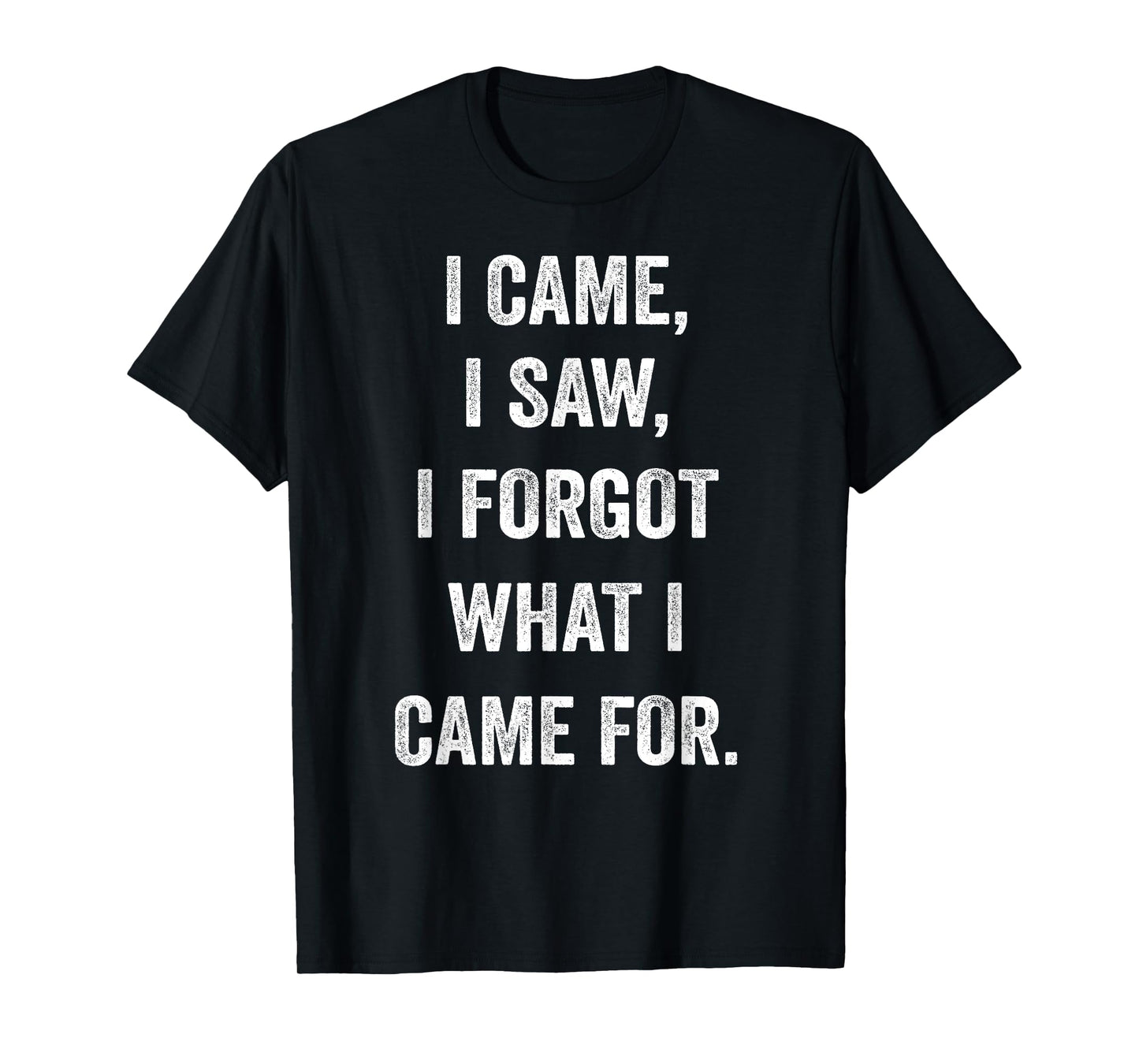 I came, I saw, I forgot what I came for funny novel sarcasm T-Shirt