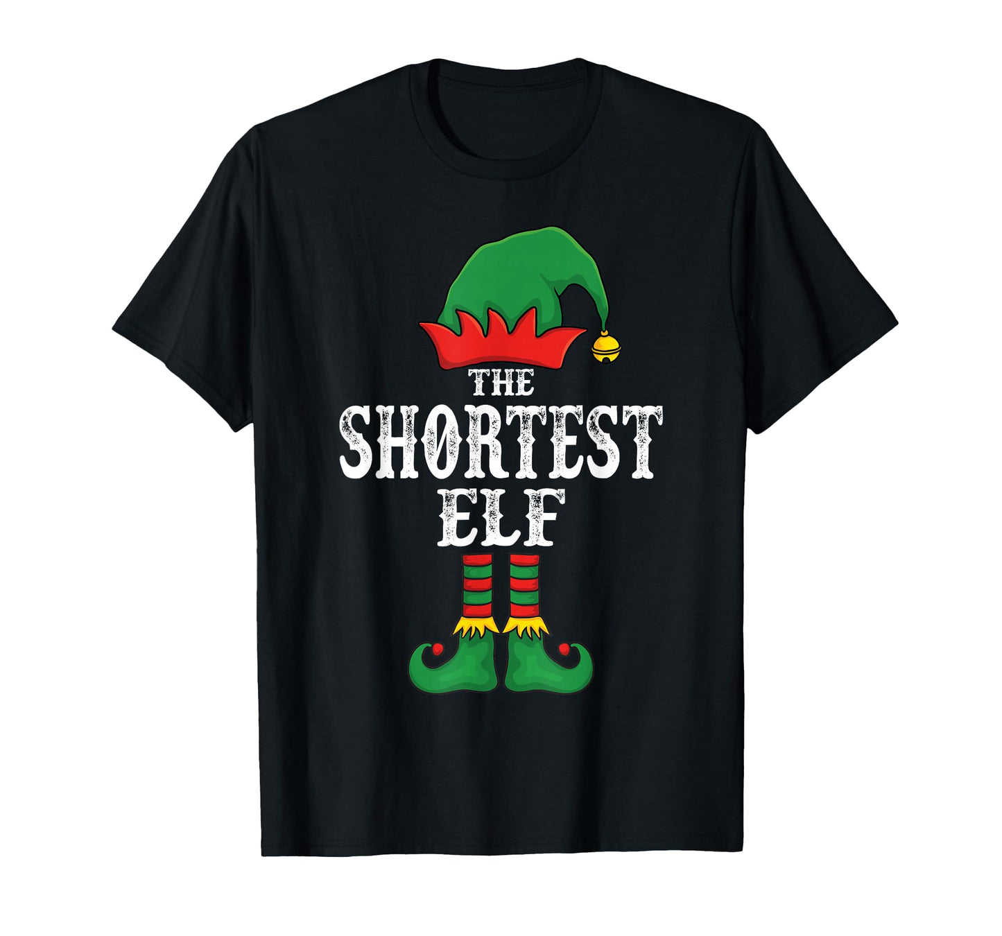 The Shortest Elf Christmas Pajama Idea Family Matching Funny T-Shirt