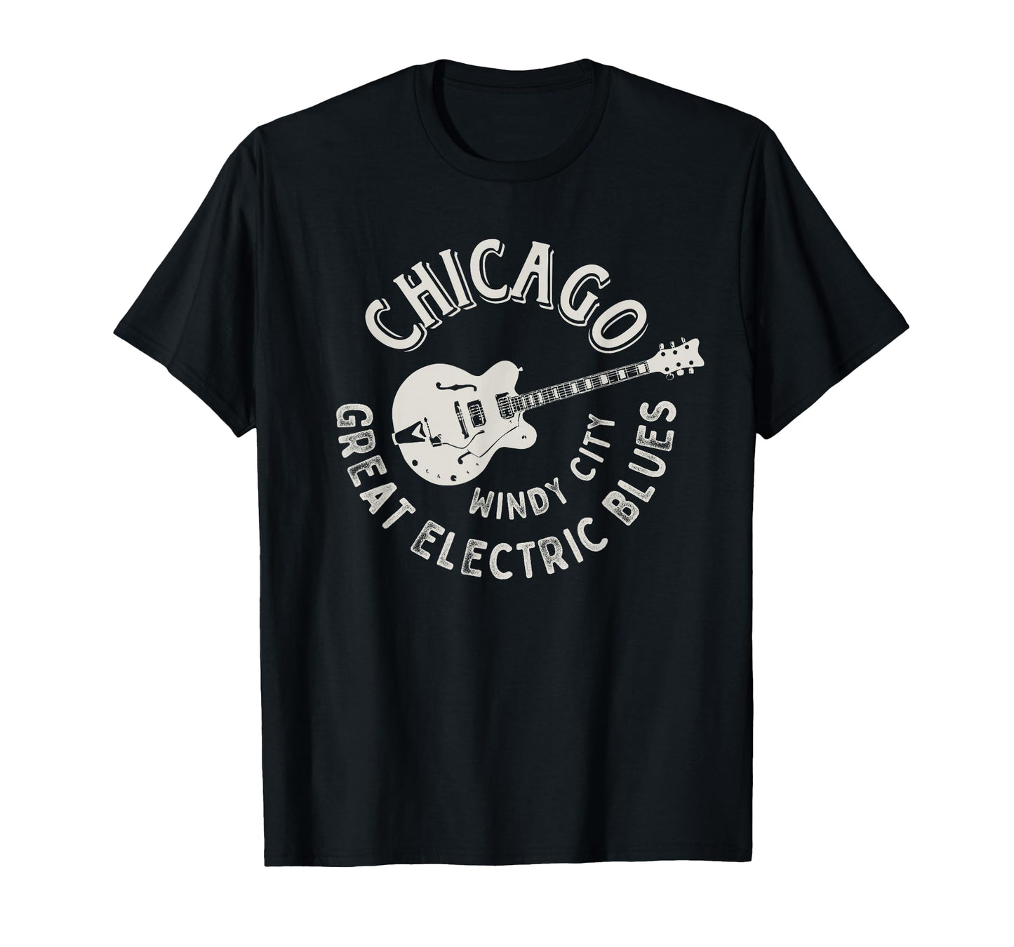 Chicago Electric Blues American Music Vintage T-Shirt