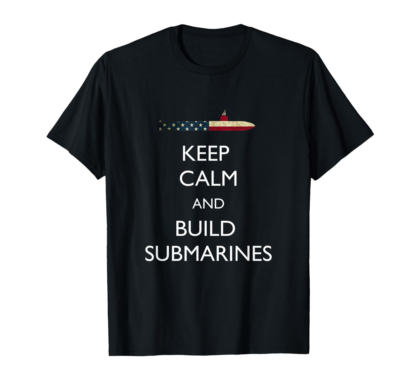 Build Submarines Military T-Shirt Los Angeles Virginia Class T-Shirt