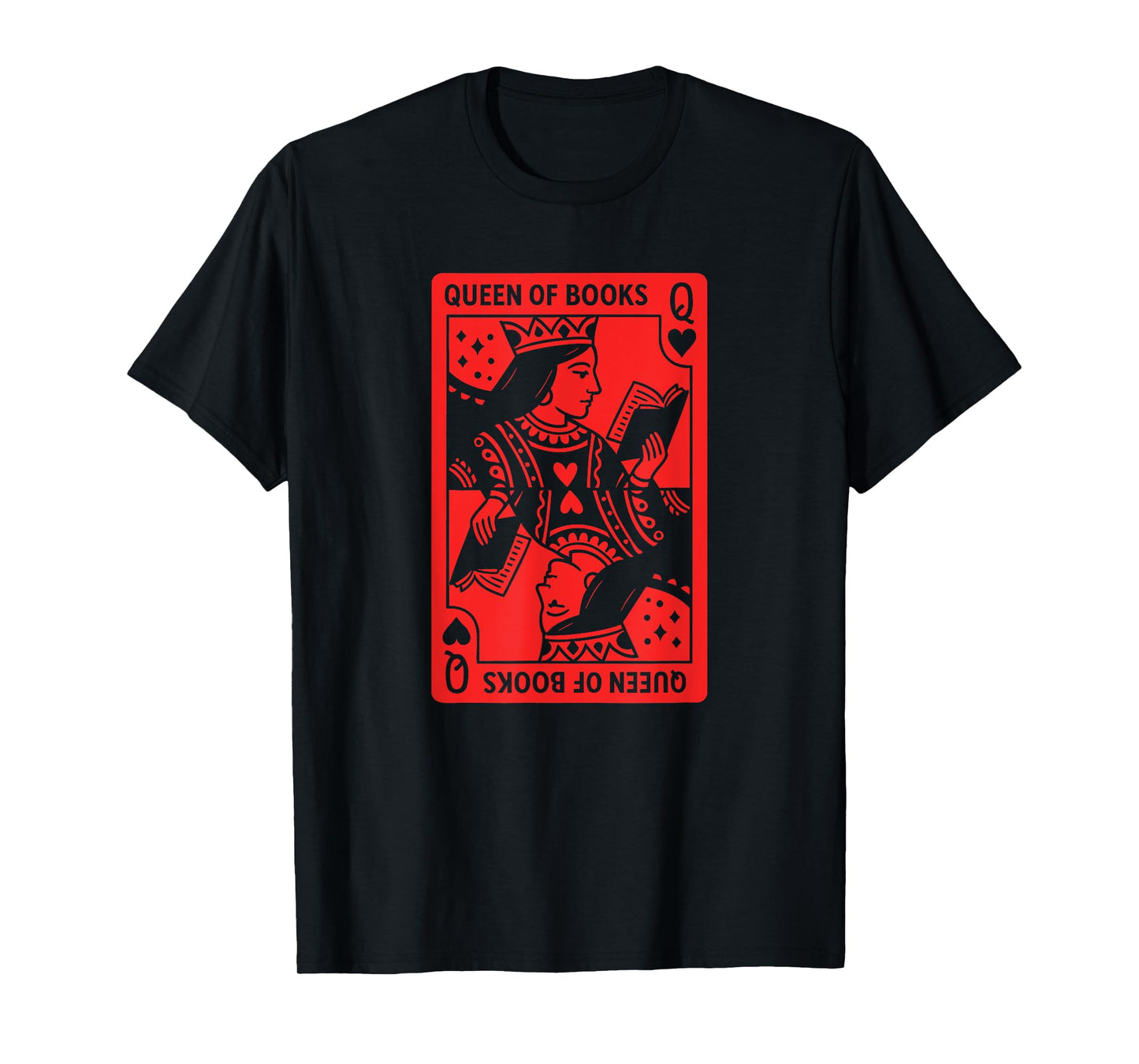 Bookish Book Lover Reading Queen of Books Avid Reader T-Shirt