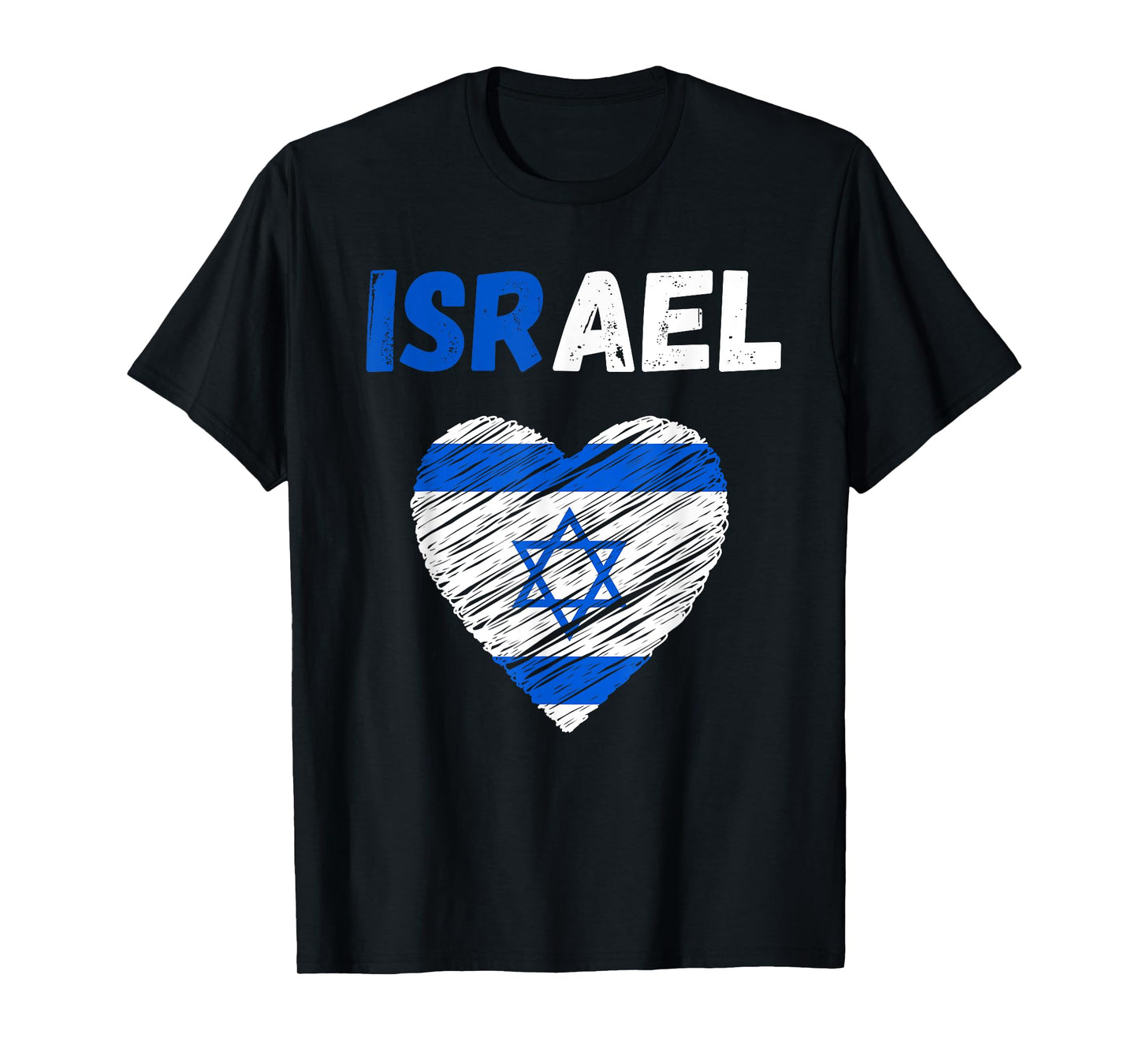 Israel Flag Holiday Israel Heart Israeli Flag T-Shirt
