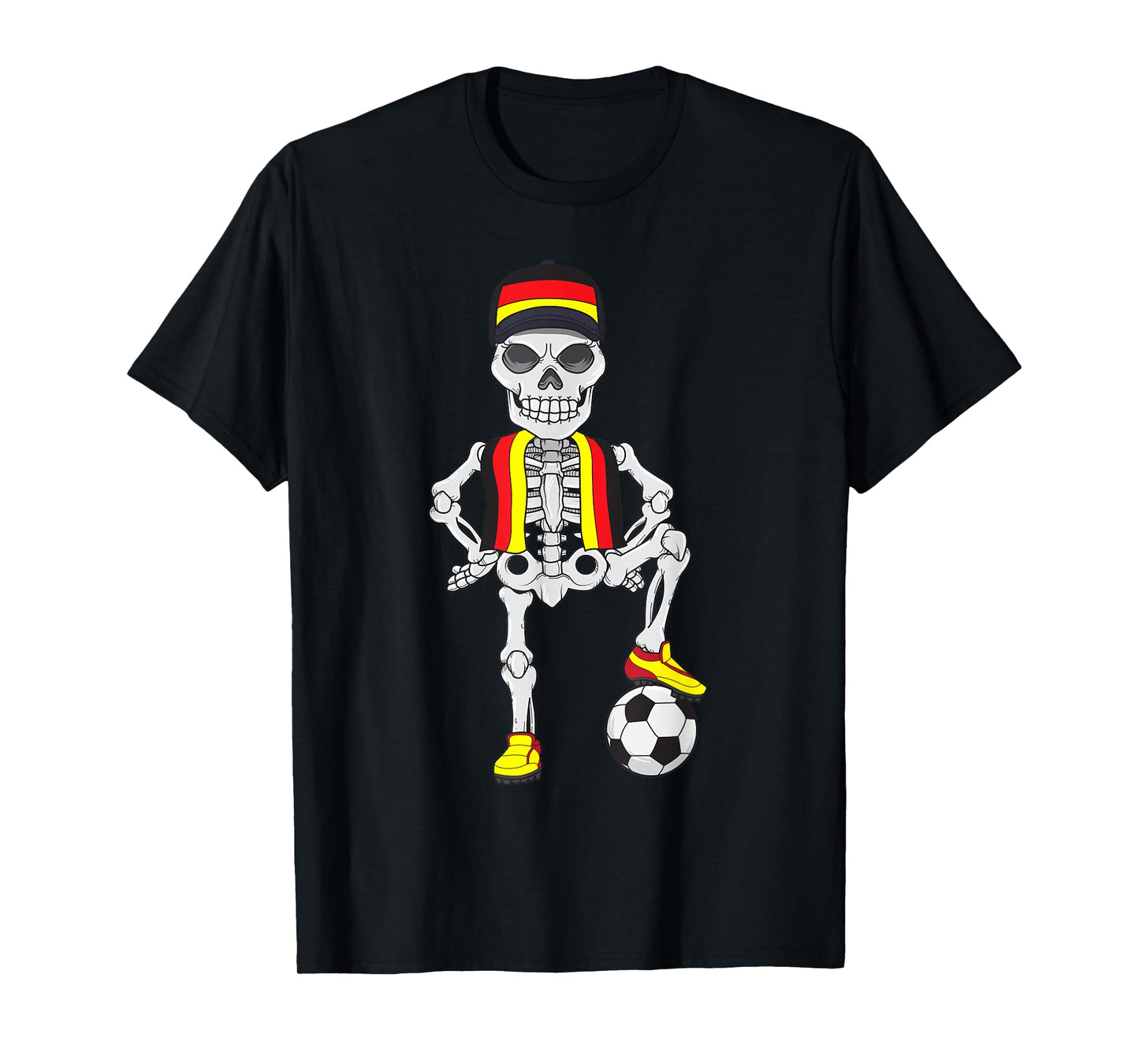 Germany Soccer Skeleton Fan Team T-Shirt