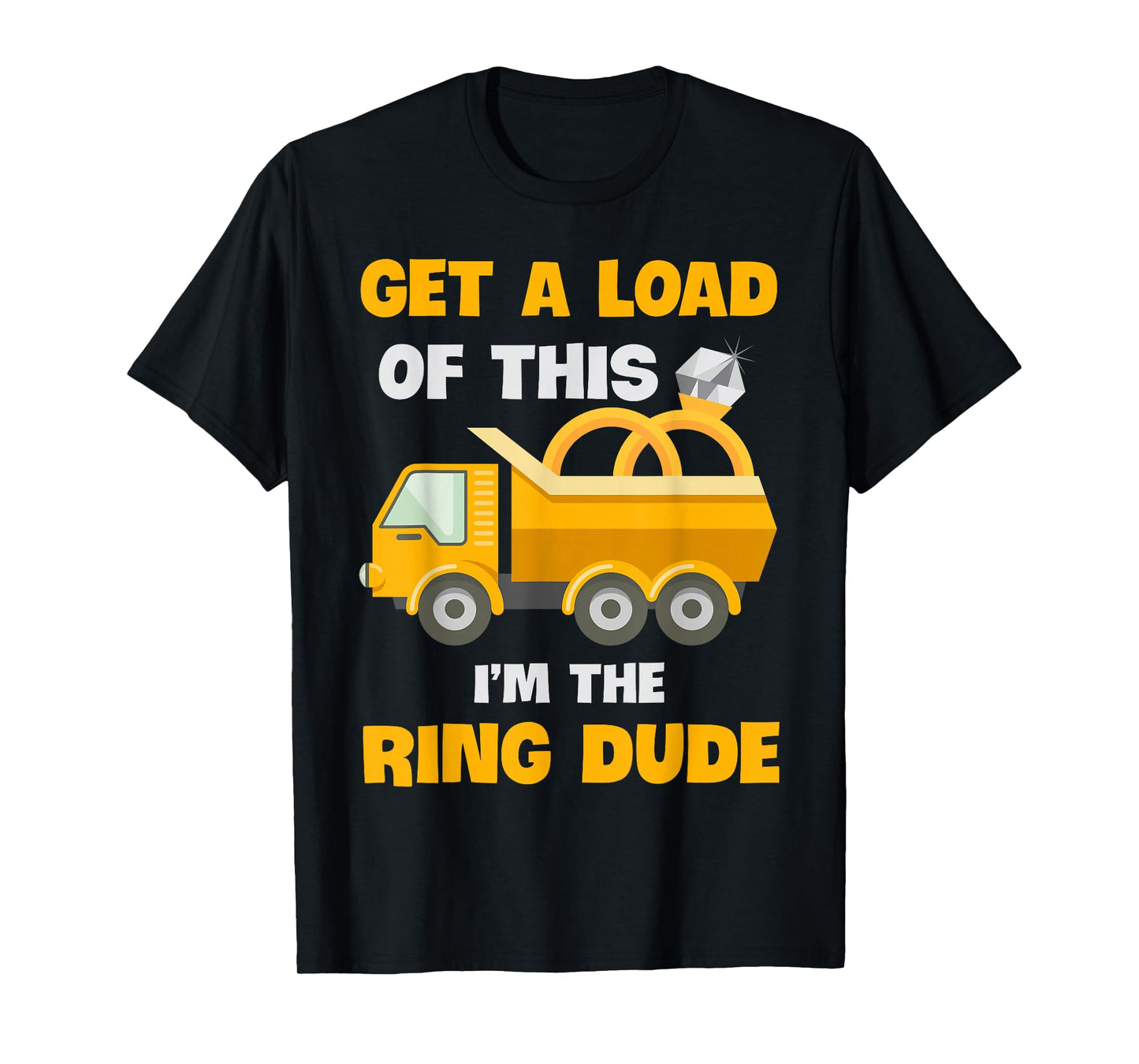Ring Dude Wedding Truck Boy Bearer Security T-Shirt