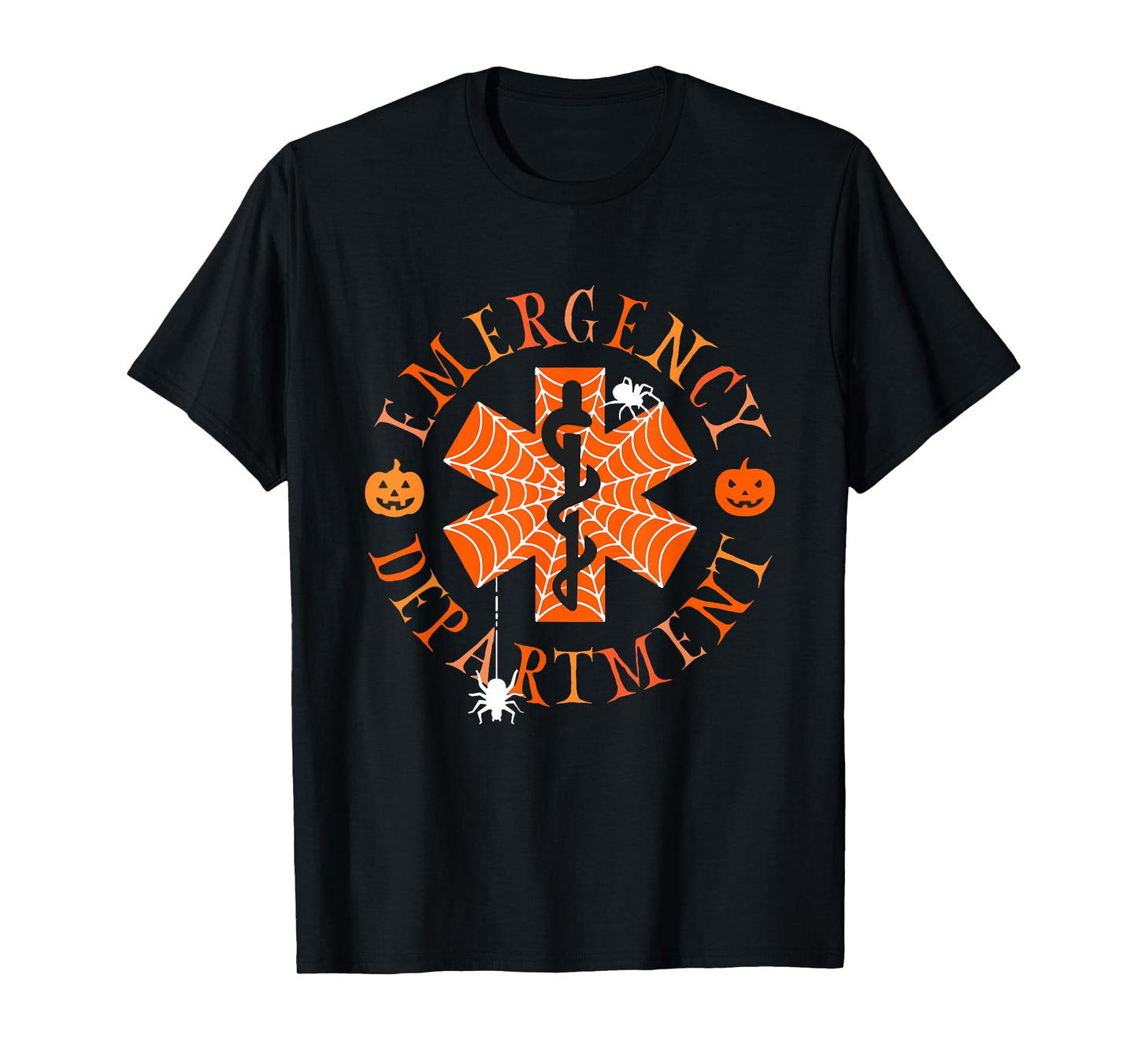 Spooky Nurse Emergency Department Emergency Room Halloween T-Shirt