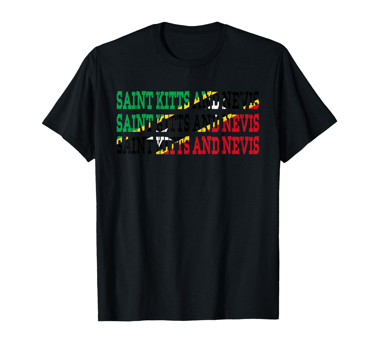 ST KITTS & NEVIS | Kittian Nevisian Flag Sports Lovers Shirt T-Shirt