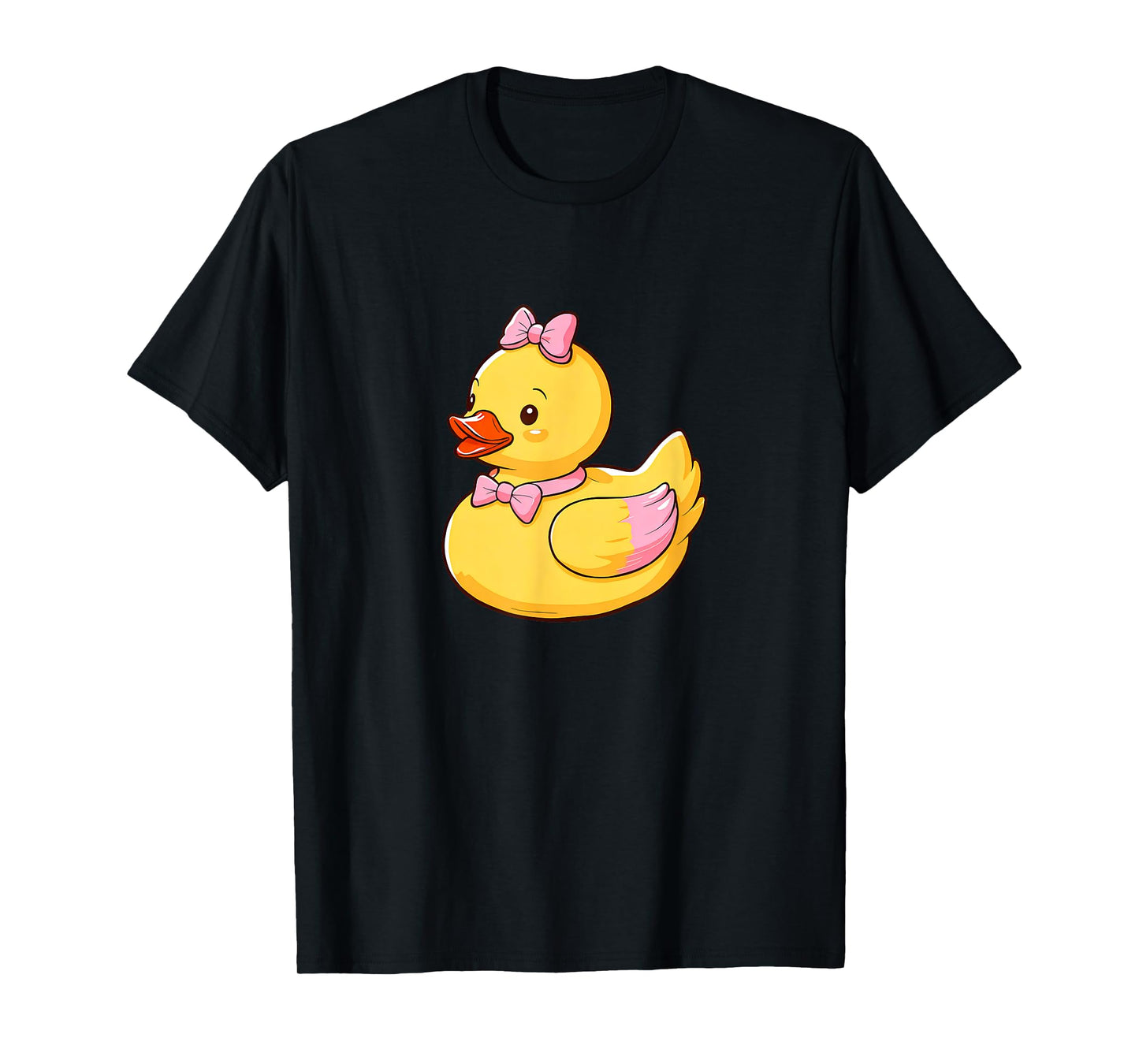 Quacktastic Duck Party Outfit Cute Girly Rubber Duckie Women Kids Unisex T-Shirt Black Cartoon Rubber Duck Themed Celebration Gift Summer Beach Holiday