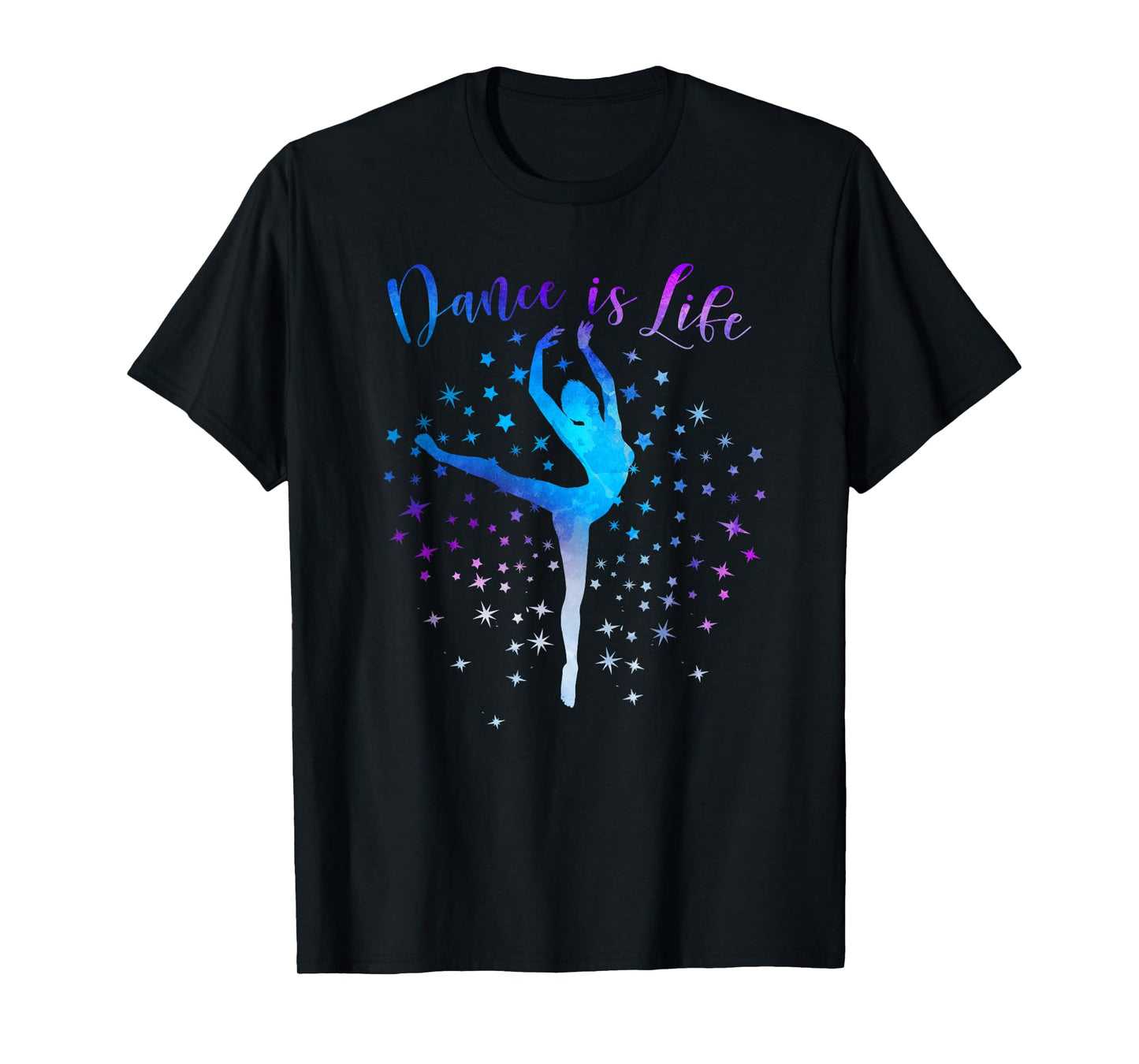 Dance is Life Ballet Dancing Quote Ballerina Dancer Graphic T-Shirt