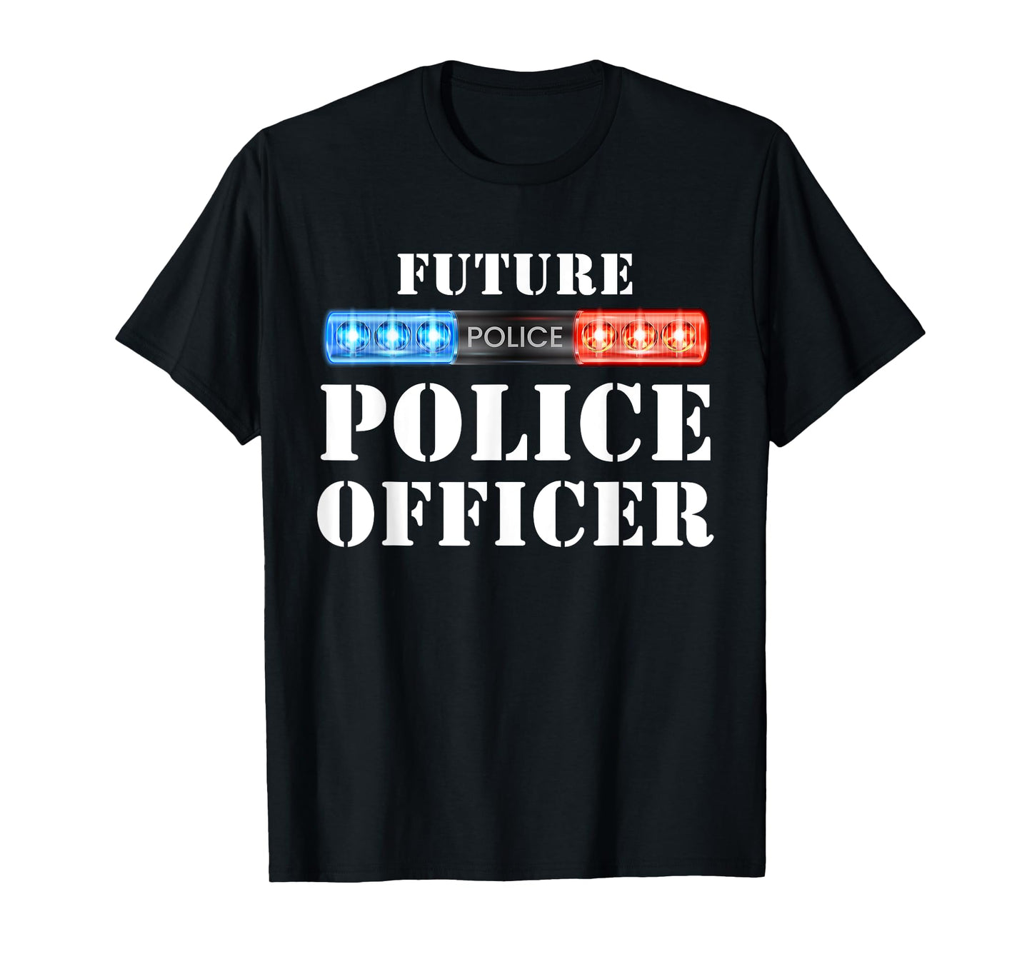 Future Police Officer Gift Patriotic Police T-Shirt for Women Kids Men