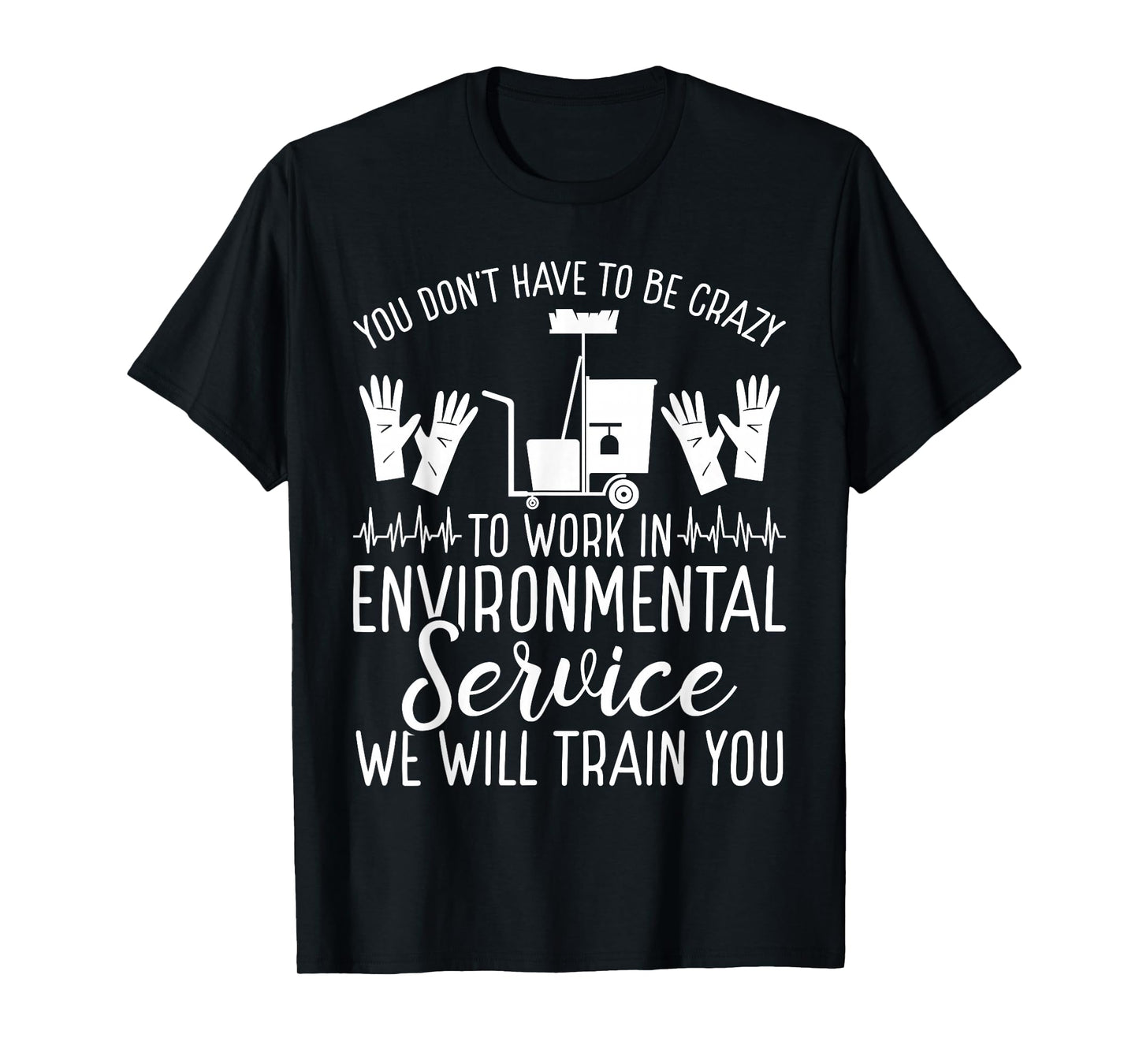 Environmental Service Technician EVS Worker EVS Tech Badge T-Shirt