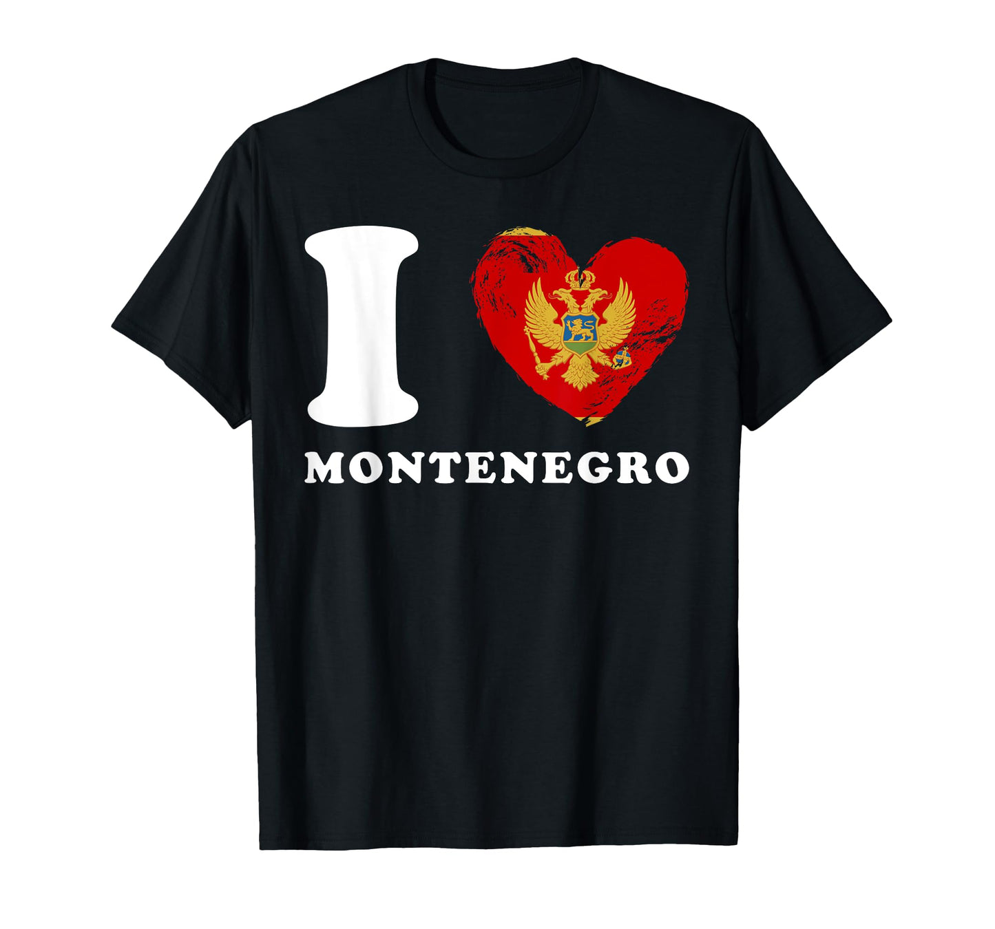 I Love Montenegro - Heart Flag Montenegro T-Shirt