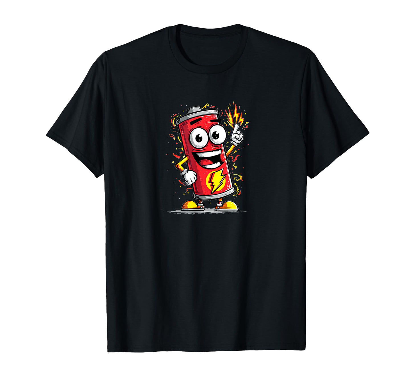 Funny Looking Battery with Full of Energy Costume T-Shirt