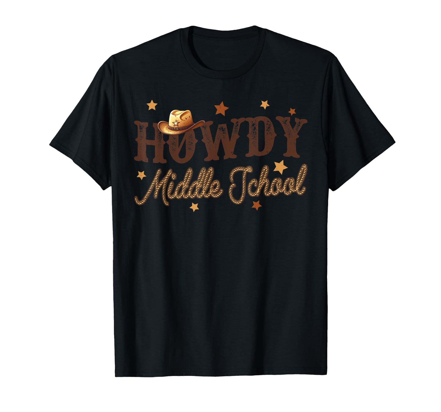 Cute Middle School Teacher Rodeo Western Howdy Middle School T-Shirt
