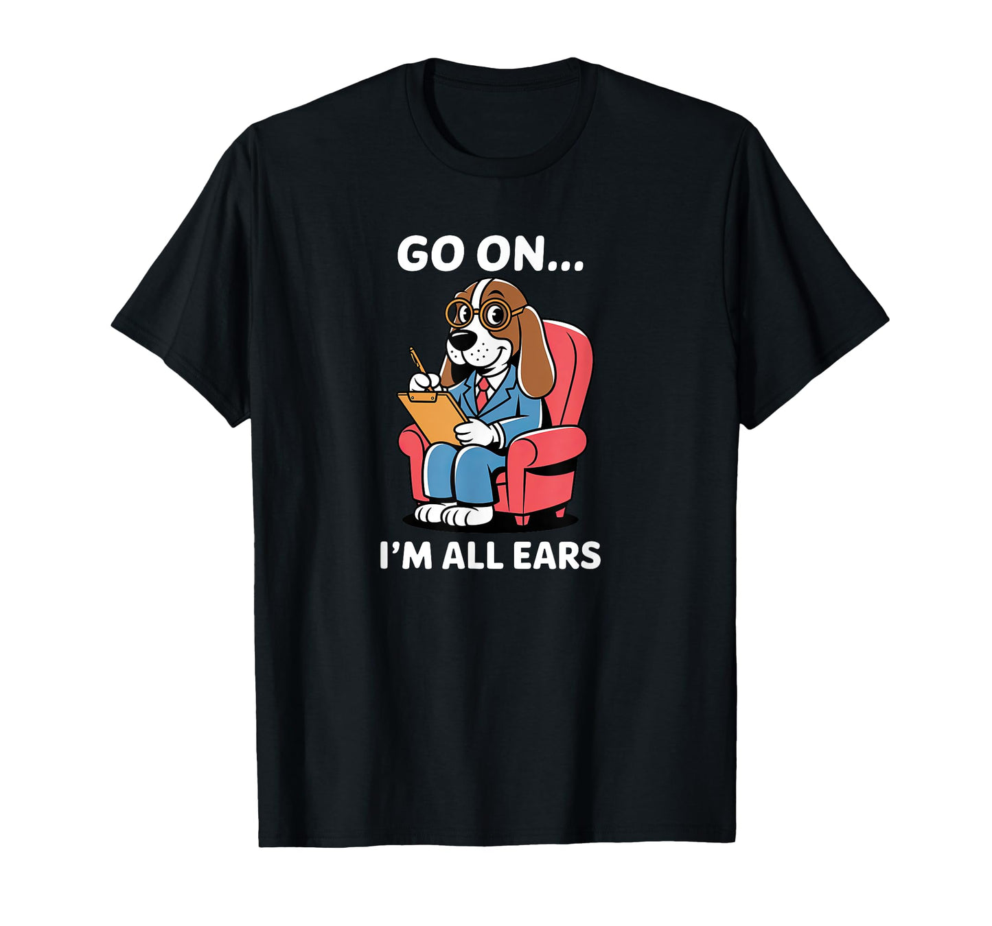 Basset Hound Therapist Psychologist Dog Lover T-Shirt