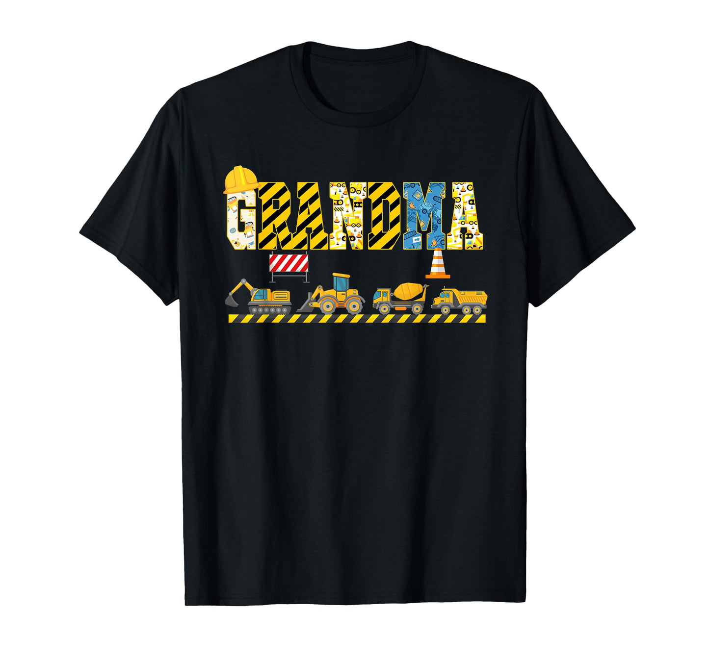 Grandma Of The Birthday Construction Theme Boy Bday Party T-Shirt
