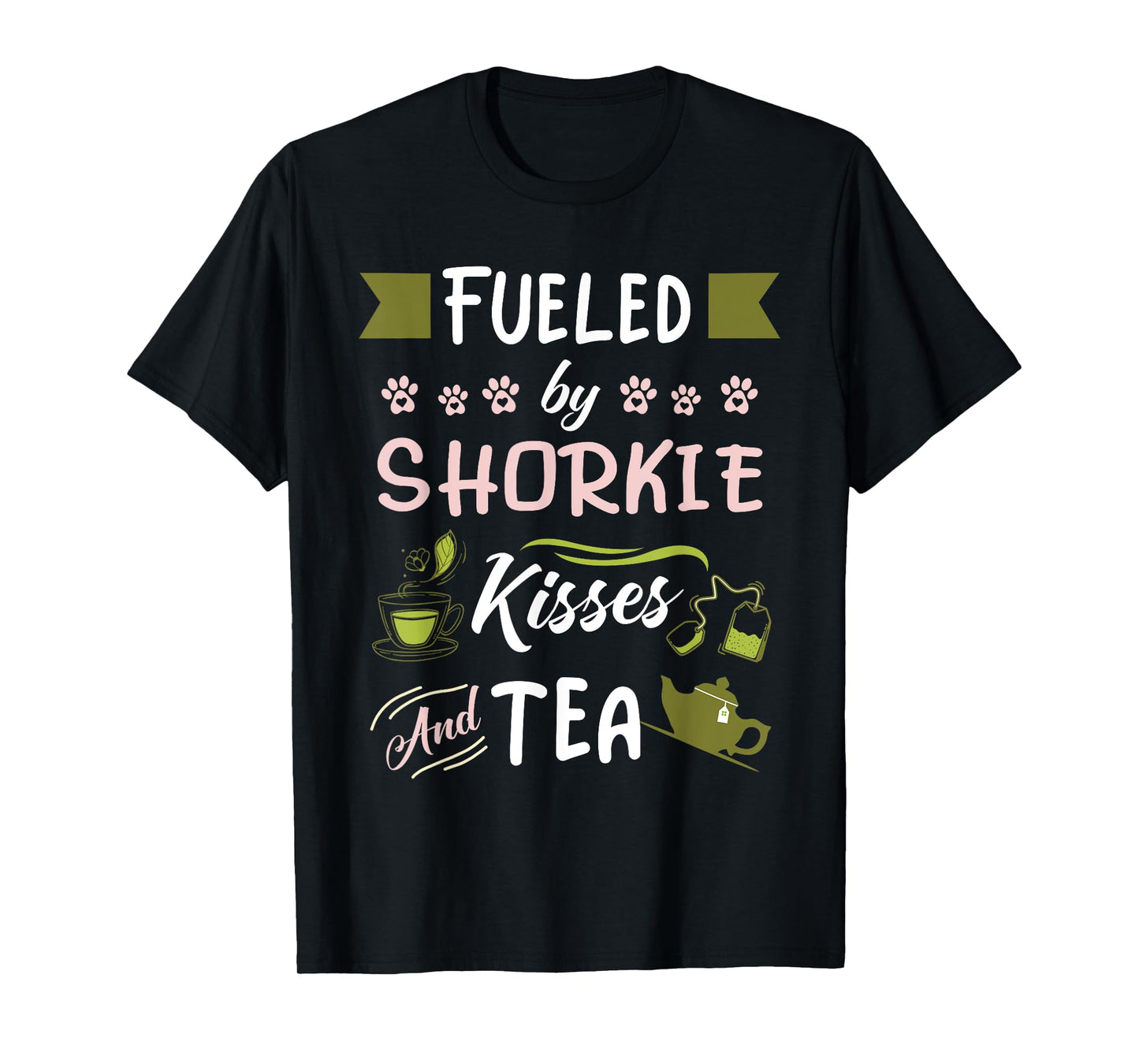 Shorkie Mom Tea Lover Dog Pet Owner T-Shirt