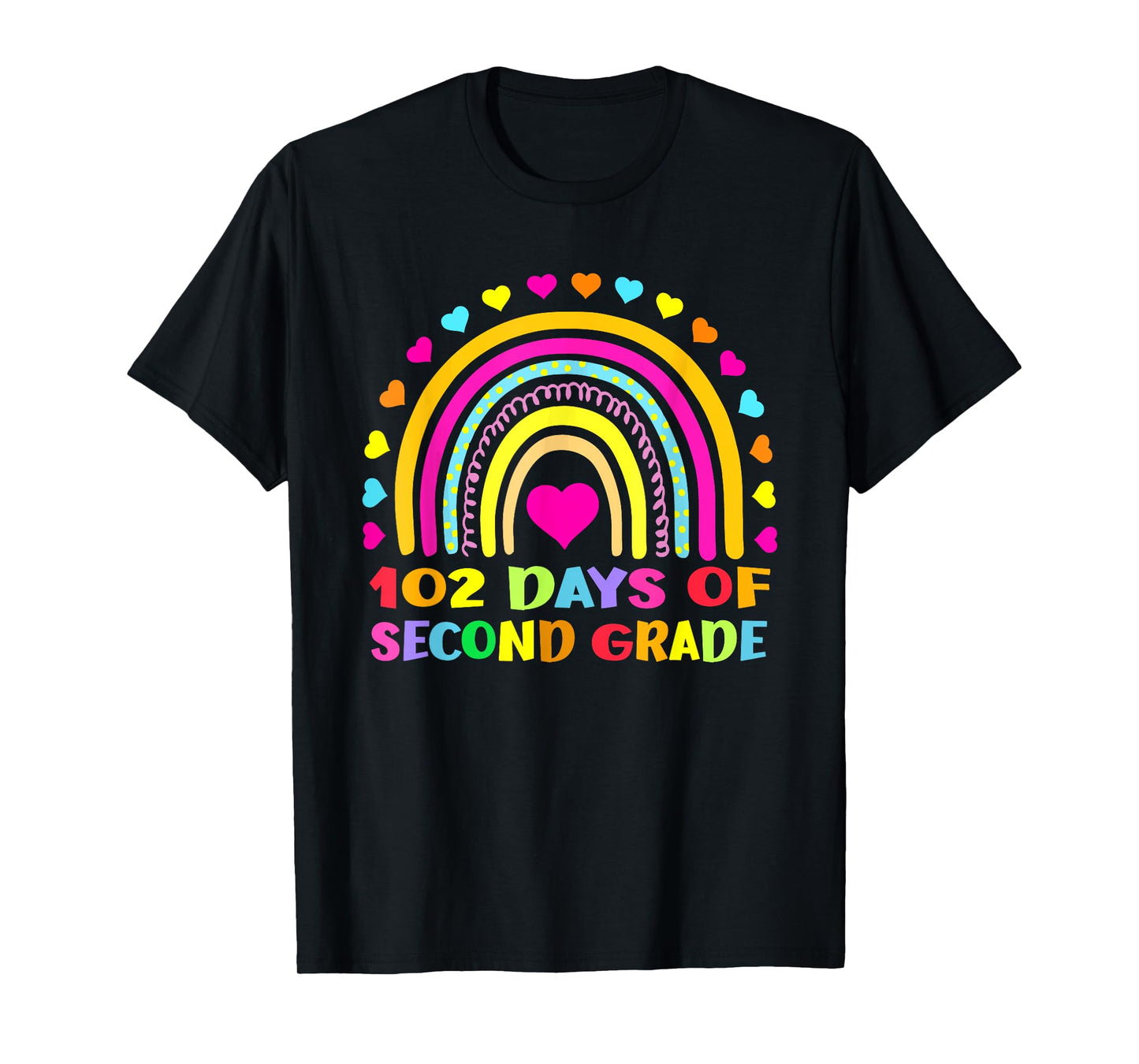 102 Day Of 2nd Grade Rainbow 102 Days Of Second Grade T-Shirt